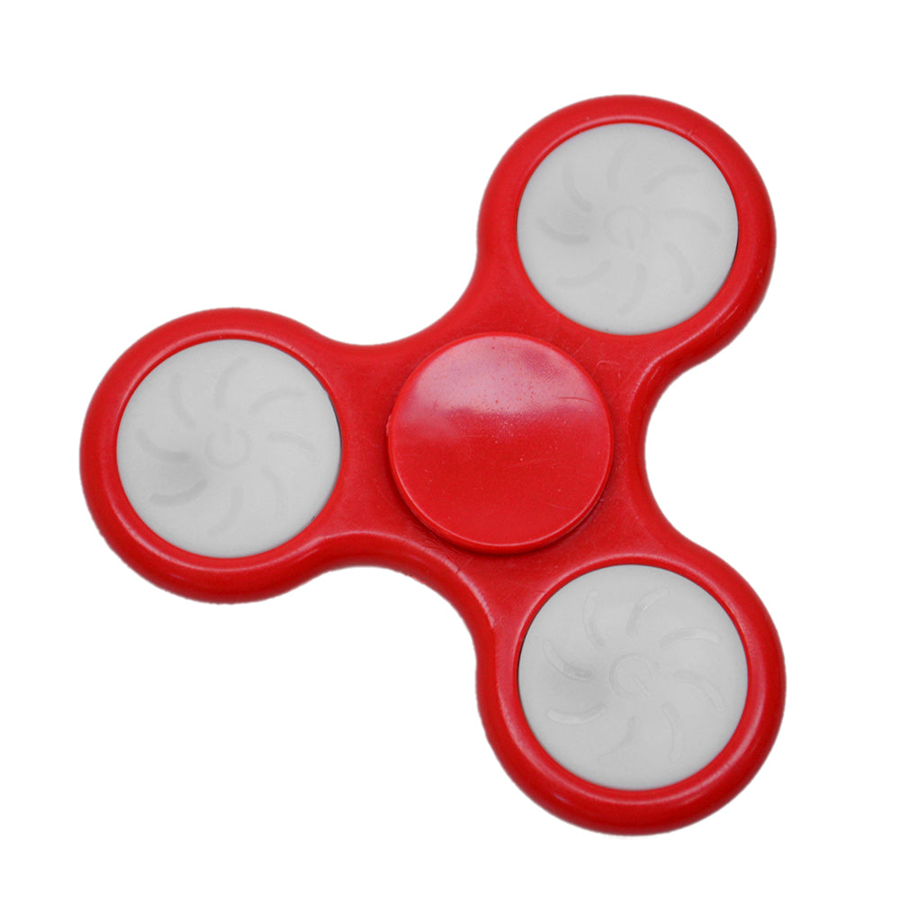 Jucarie antistres spinner PNI Speedy Red LED culoare rosu cu lumini LED