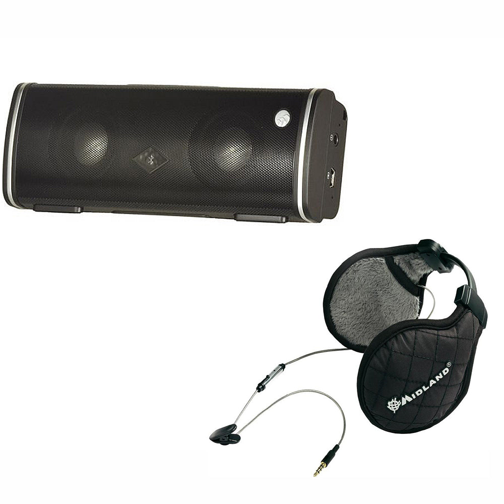 Kit Difuzor bluetooth Albrecht MAX-treme si cadou Casti stereo Midland Subzero pentru iarna culoare Negru Cod C936.19