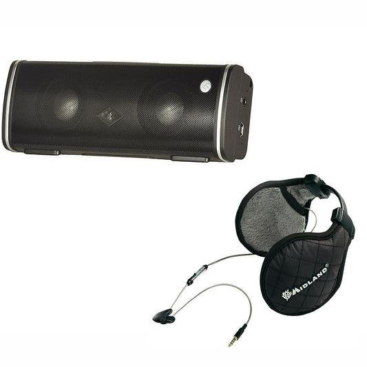 Kit Difuzor bluetooth Albrecht MAX-treme si cadou Casti stereo Midland Subzero pentru iarna culoare Negru Cod C936.19