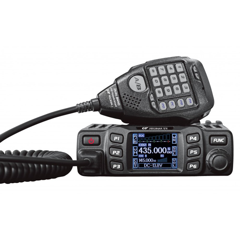 Statie radio VHF/UHF CRT MICRON UV dual band 144-146Mhz - 430-440Mhz, 13.8 Vdc, DTMF, Dual Watch, T.O.T, Scan, Talk Around