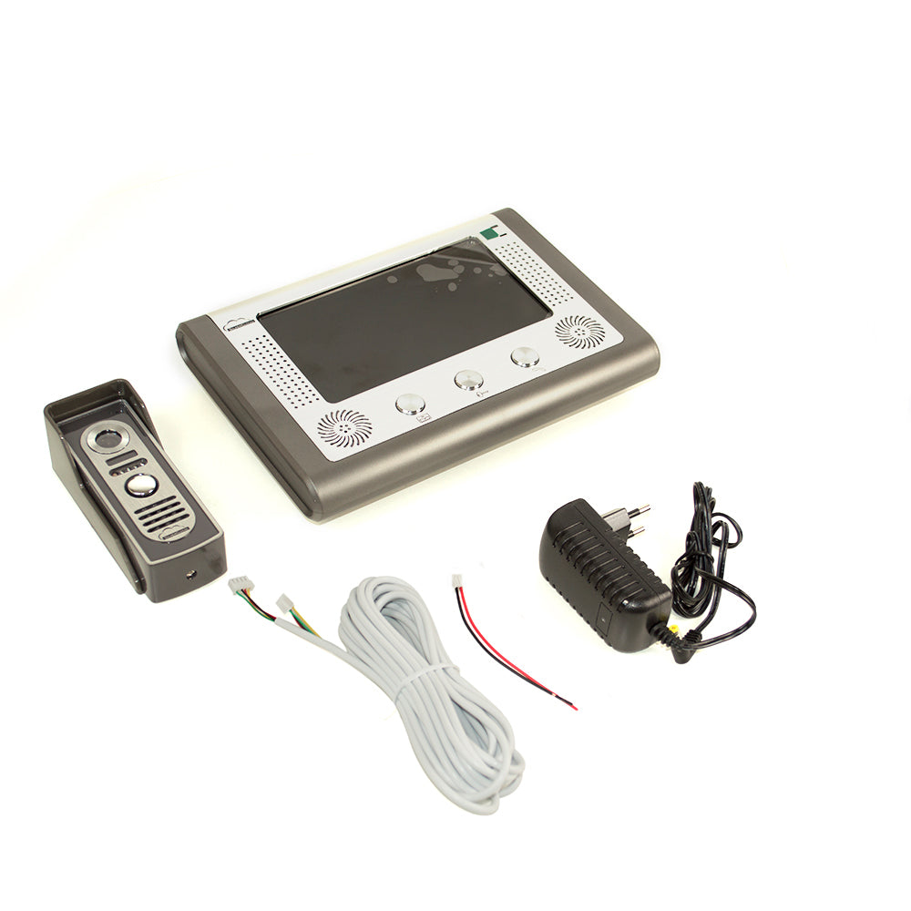 Kit Interfon video SilverCloud House 715 cu ecran LCD de 7 inch si Yala electromagnetica SilverCloud YL500