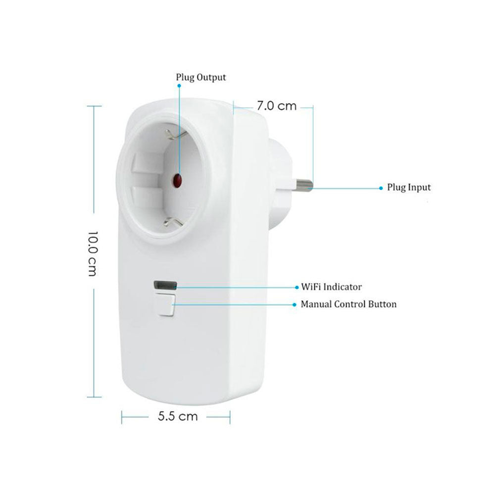 Priza inteligenta PNI SafeHouse HS710 compatibila cu sisteme de alarma wireless