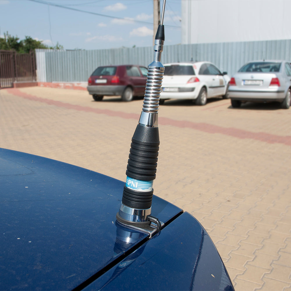 Kit Statie radio CB PNI ESCORT HP 8024 ASQ + Antena CB PNI ML160 cu Suport T941