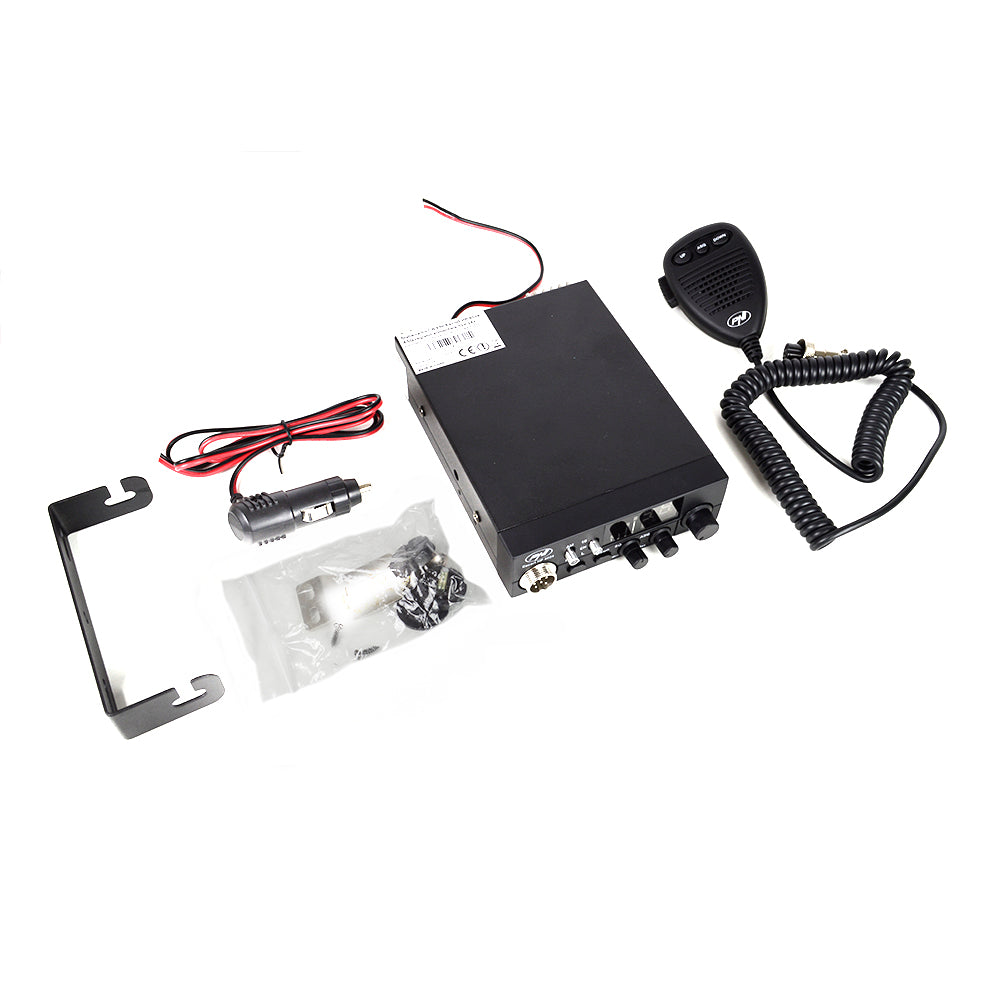 Kit Statie radio CB PNI ESCORT HP 8024 ASQ + Antena CB PNI ML160 cu Suport T941