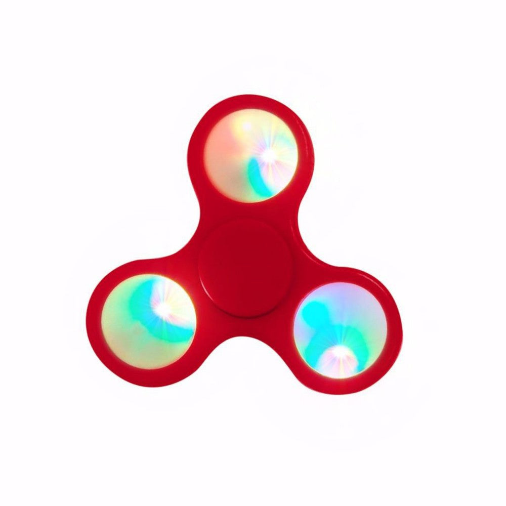 Jucarie antistres spinner PNI Speedy Red LED culoare rosu cu lumini LED