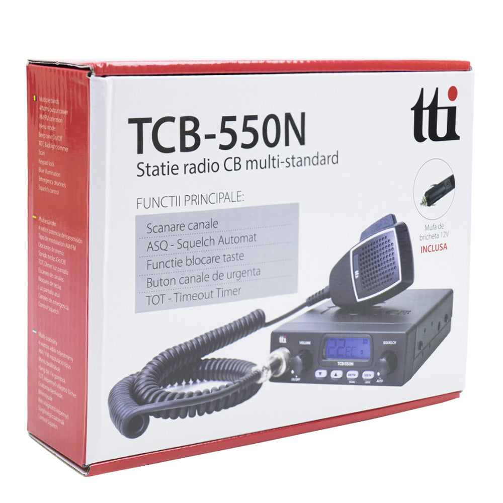 Kit Statie radio CB TTi TCB-550 + Antena PNI ML100