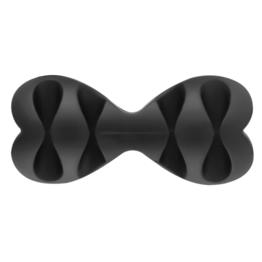 Organizator multifunctional cabluri PNI Tidy Clip 02, silicon flexibil, autoadeziv, pentru 8 cabluri 4x2 cu diametru de 6 mm, negru, set 2 bucati