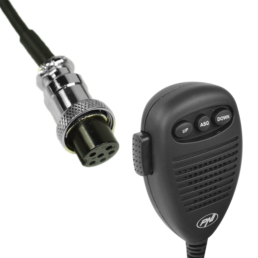 Microfon cu 6 pini pentru statii radio PNI Escort HP 8000L/8001L/8024/9001 PRO/9500/8900