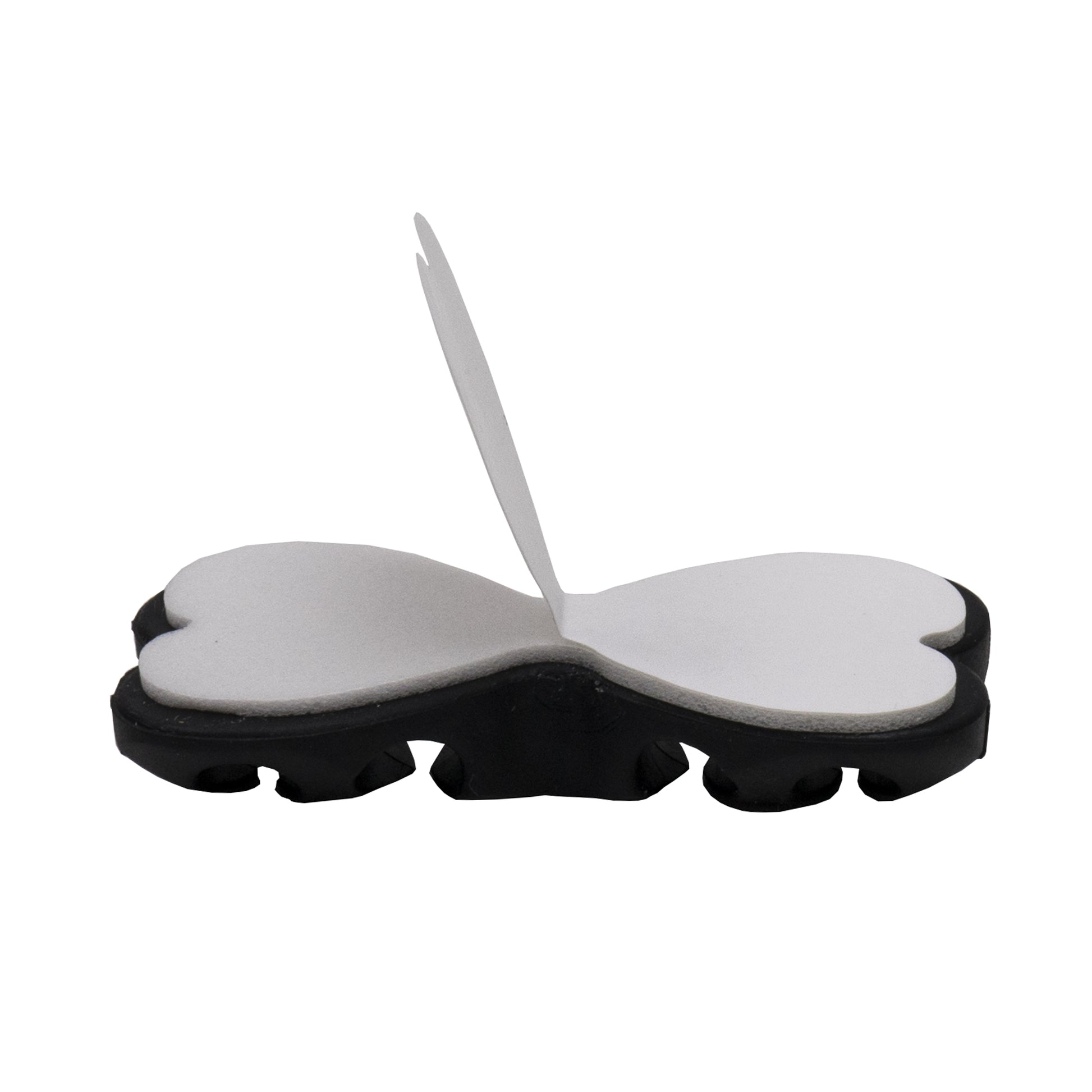 Organizator multifunctional cabluri PNI Tidy Clip 02, silicon flexibil, autoadeziv, pentru 8 cabluri 4x2 cu diametru de 6 mm, negru, set 2 bucati