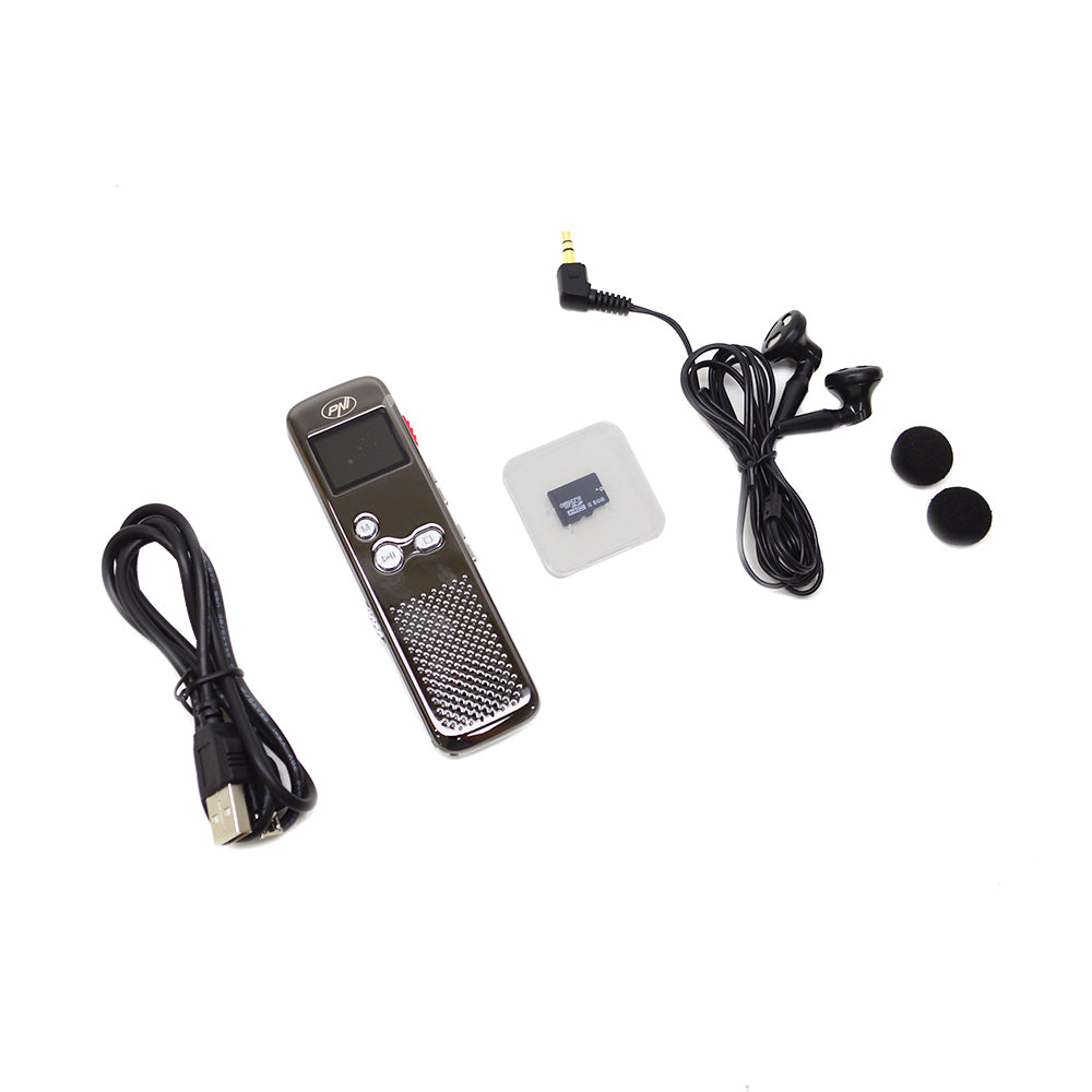 Reportofon audio video PNI RedStone audio stereo, video 1080P, card microSD 8GB inclus