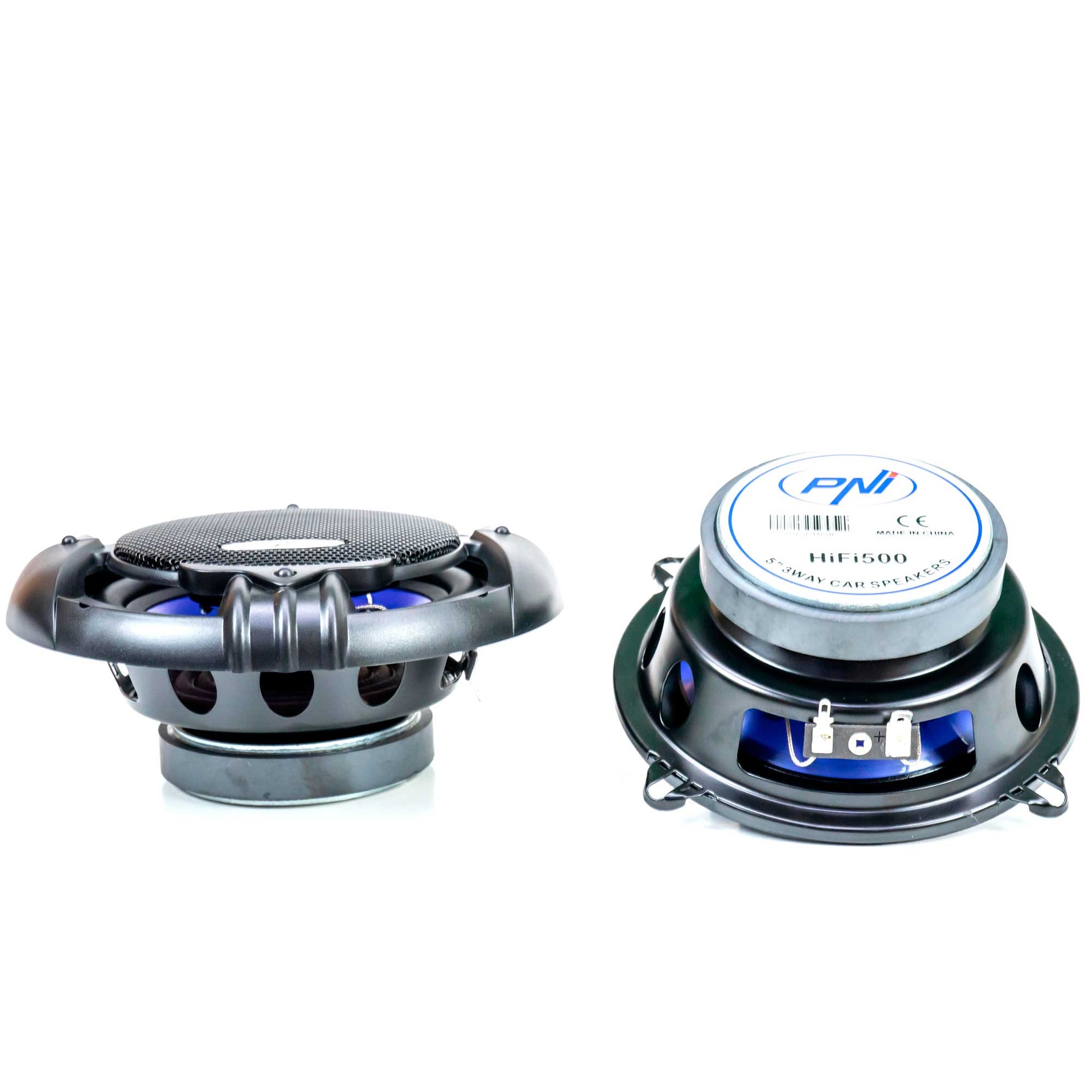 Pachet Radio MP3 player auto PNI Clementine 8440 4x45W USB SD AUX 12V cu Set 2 Difuzoare auto coaxiale PNI HiFi500, 100W, 12.7 cm