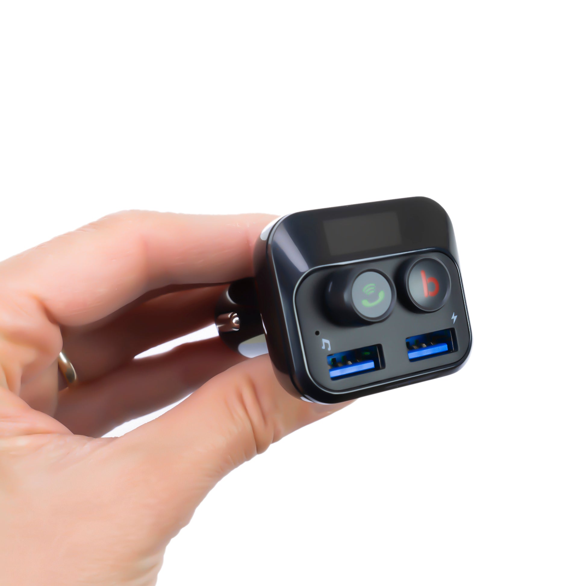 Modulator FM PNI Valentine F250 Bluetooth 5.0, MP3 player, transmitator FM, slot micro SD, port USB dual, incarcare rapida dispozitive mobile, buton super bass