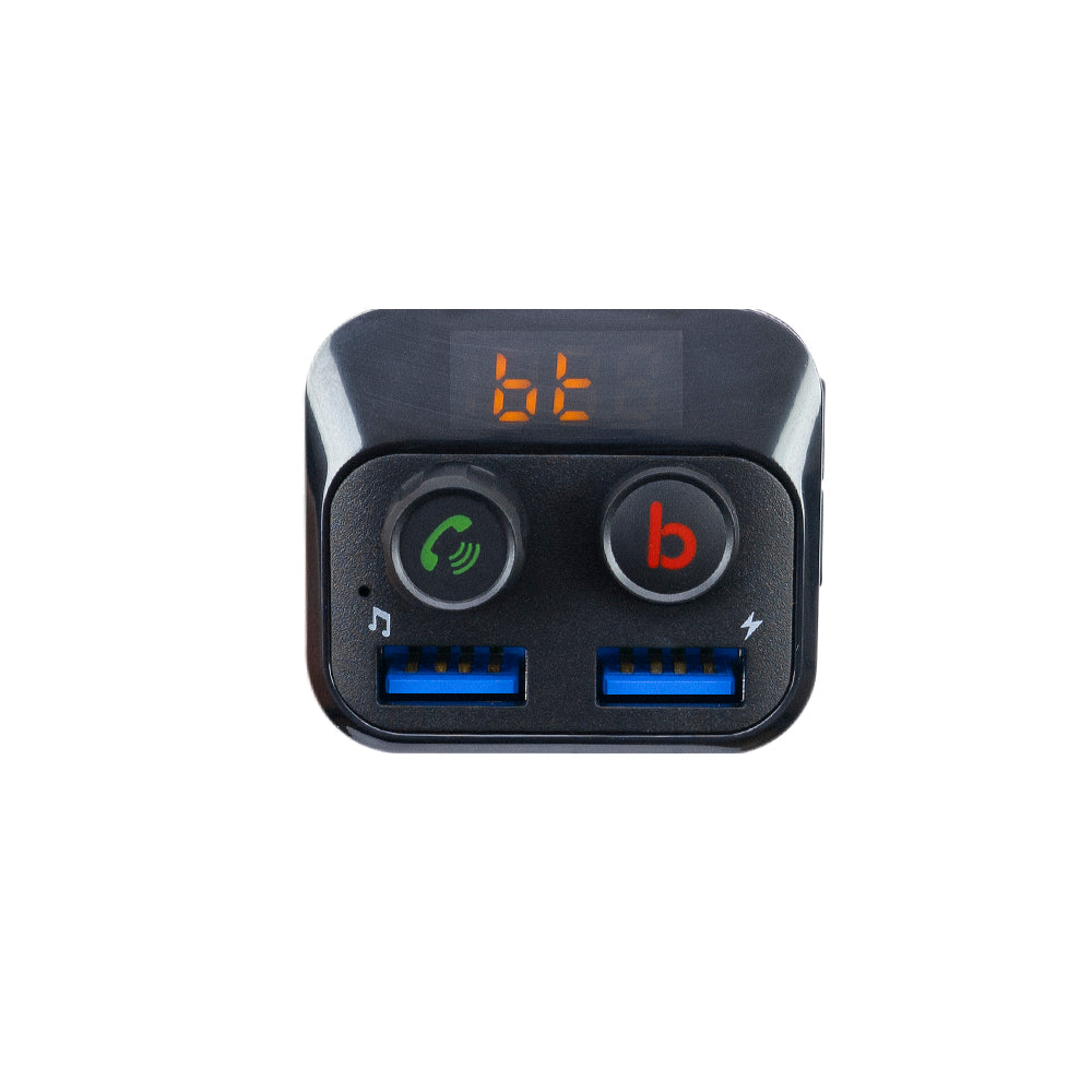 Modulator FM PNI Valentine F250 Bluetooth 5.0, MP3 player, transmitator FM, slot micro SD, port USB dual, incarcare rapida dispozitive mobile, buton super bass