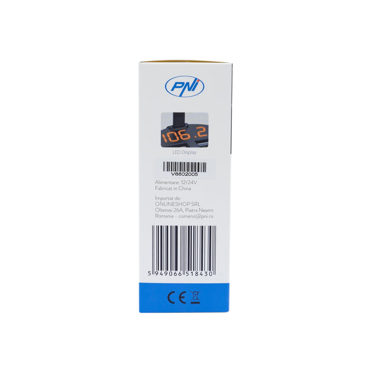 Modulator FM PNI Valentine V880 cu microfon, Bluetooth 5.0, MP3 player, transmitator FM, port USB dual, incarcare rapida dispozitive mobile prin QC3.0, compatibil cu Siri si Google Assistant