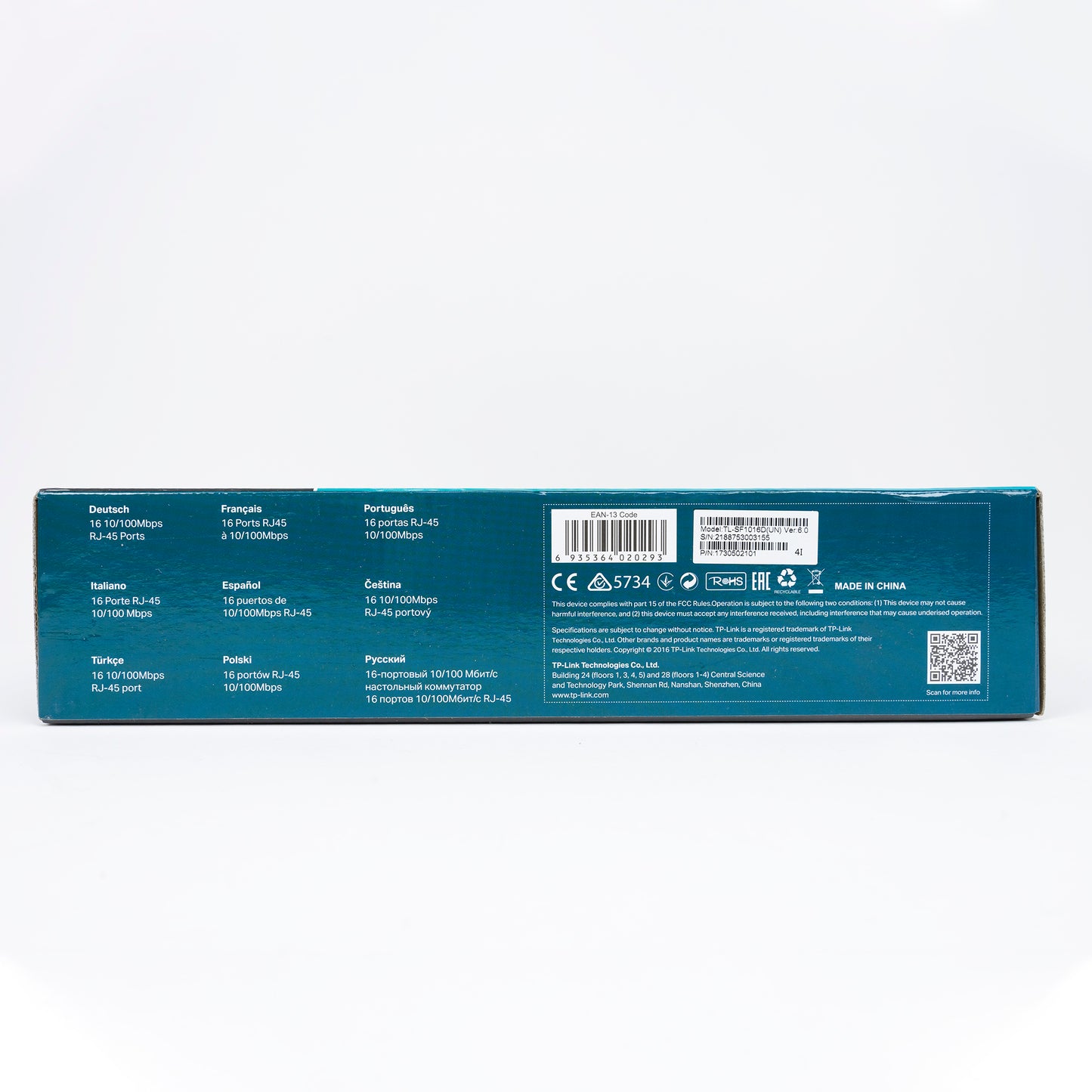 Switch internet TP-LINK TL-SF1016D cu 16 porturi 10/100Mb