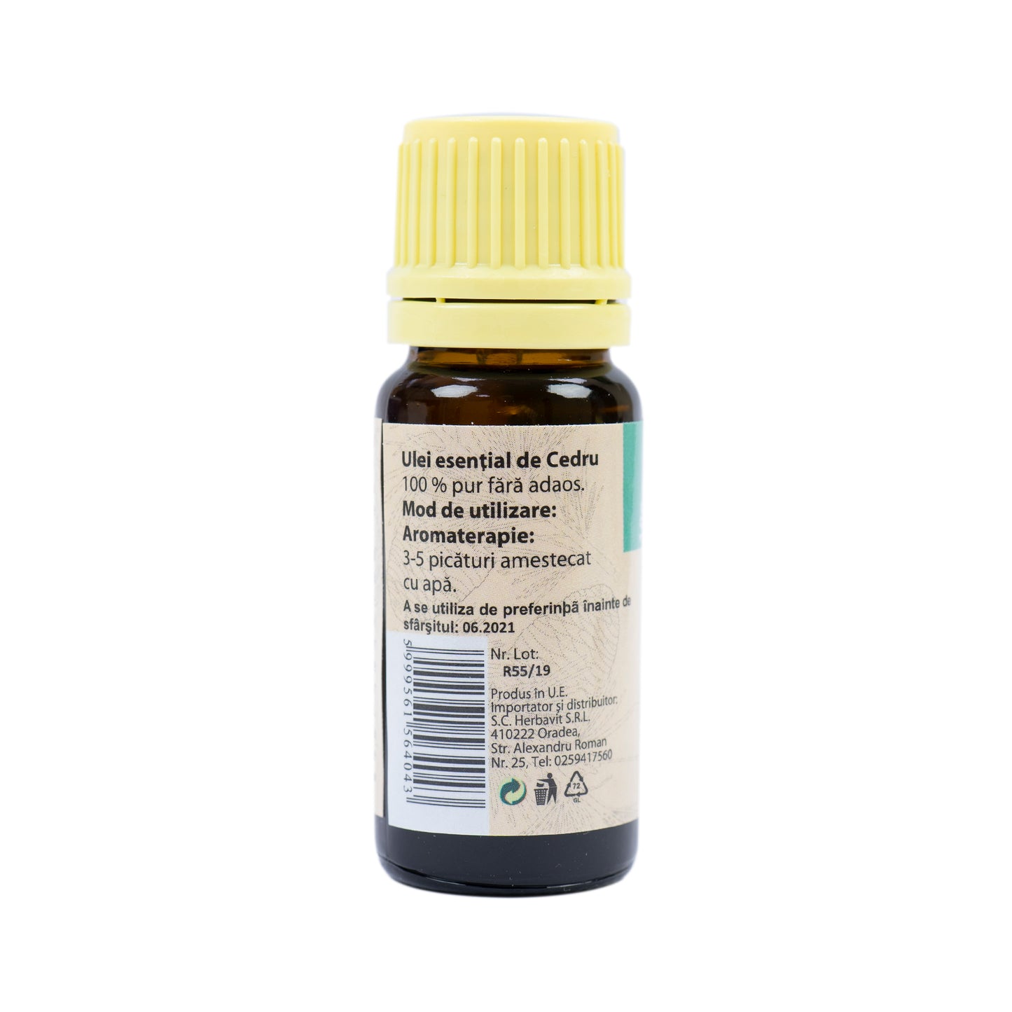 Ulei esential de Cedru (Juniperus mexicana) 100% pur fara adaos, 10 ml