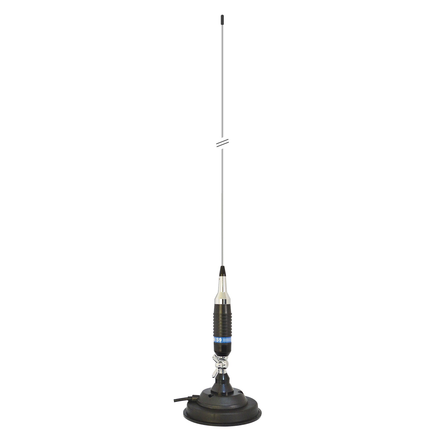 Antena CB PNI S9 lungime 120 cm si magnet cu fluture PNI 120/DV 125 mm inclus