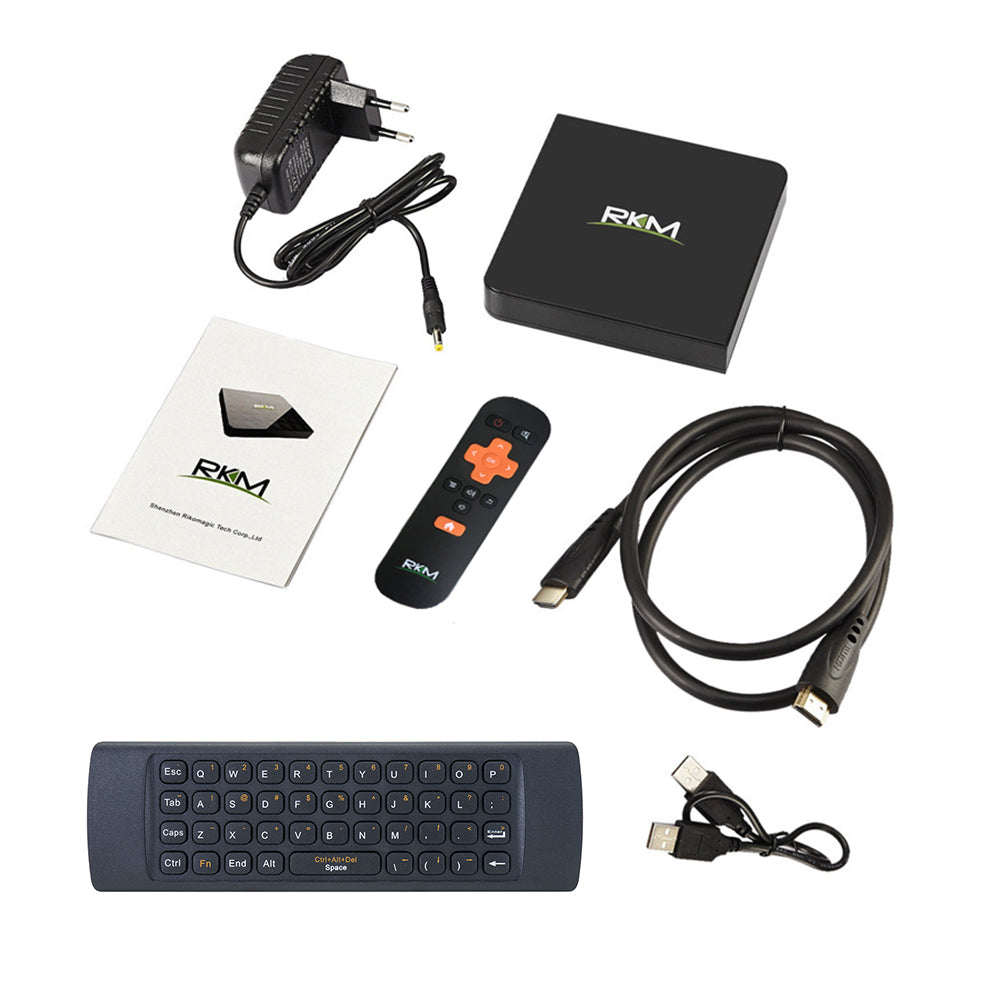 Mini PC cu Android PNI MK06 de la Rikomagic 1GB RAM, 8GB memorie interna + PNI AirFun One IR air mouse si mini tastatura