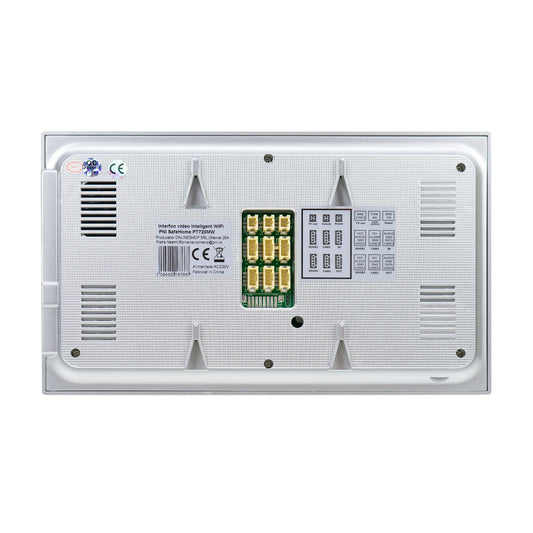 Interfon video inteligent PNI SafeHome PT720MW WiFi HD, P2P, monitor interior, aplicatie dedicata Tuya Smart, integrare in scenarii si automatizari smart cu alte produse compatibile Tuya
