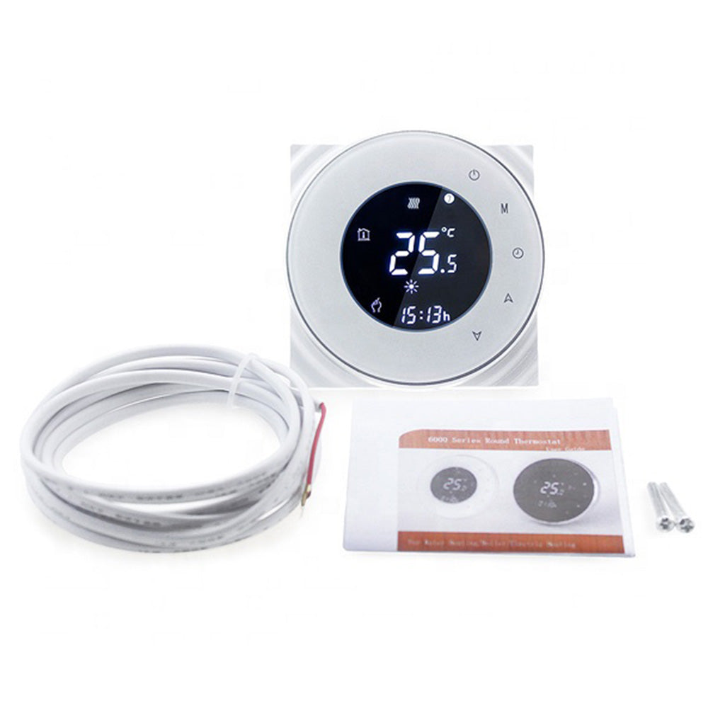 Termostat inteligent incastrabil PNI SafeHome PT38R WiFi 16A, control prin internet incalzire electrica in pardoseala, aplicatie mobil Tuya Smart, integrare in scenarii si automatizari smart cu alte produse compatibile Tuya, Alexa si Google Assistant