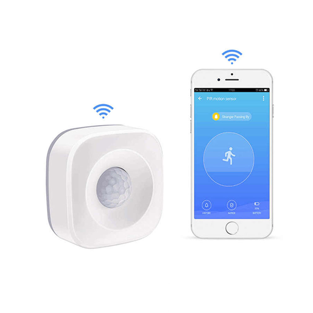 Detector miscare inteligent PNI SafeHome PT02 WiFi, aplicatie mobil Tuya Smart,  integrare in scenarii si automatizari smart cu alte produse compatibile Tuya