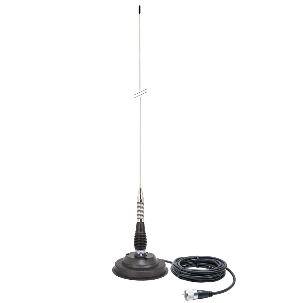 Kit Statie radio CB PNI ESCORT HP 9001 PRO ASQ reglabil, AM-FM, 12V, 4W + Antena CB PNI ML100, 26-30MHz,250W, 100cm, magnet 125mm inclus