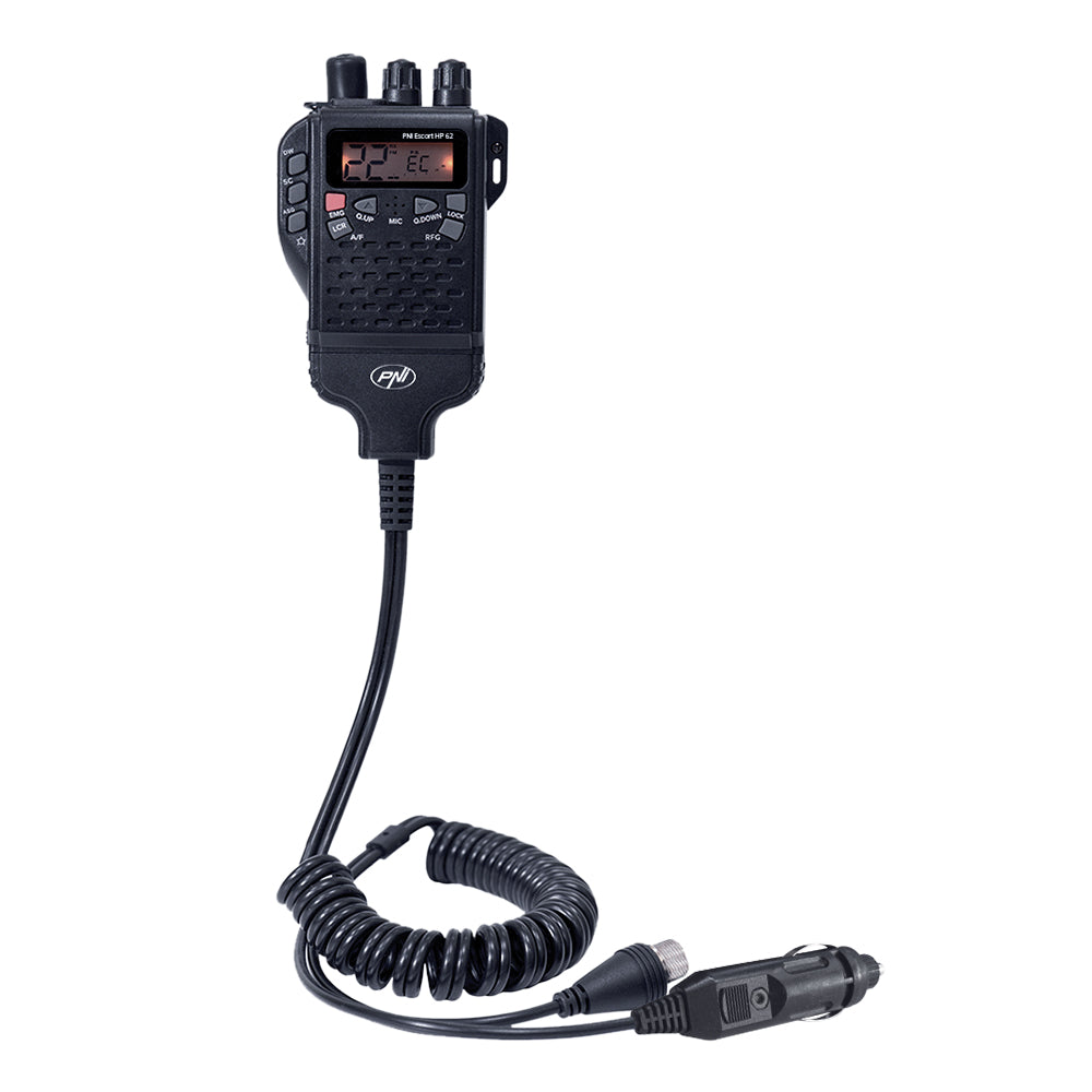 Statie radio CB portabila PNI Escort HP 62 cu Antena BNC si suport baterii