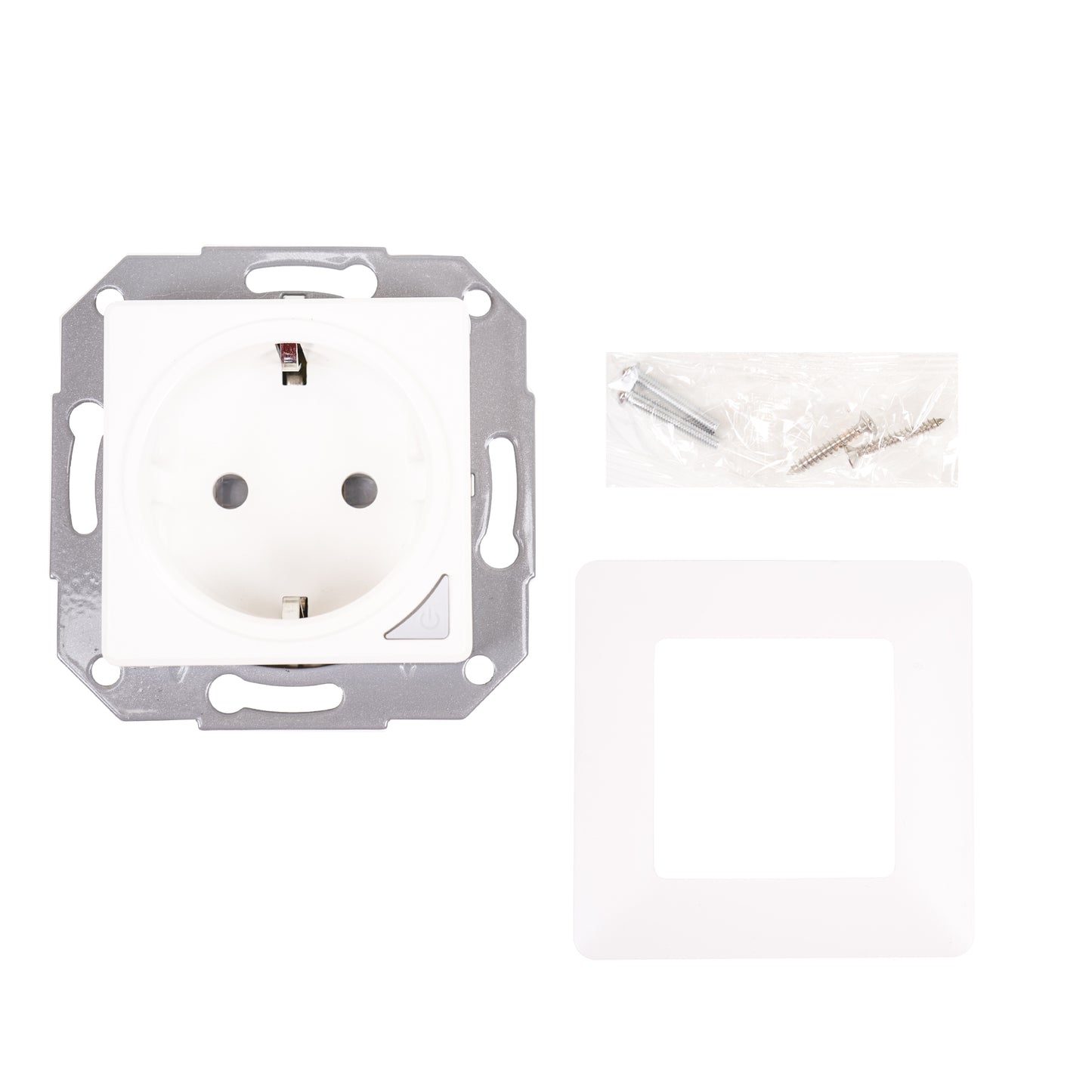 Priza inteligenta PNI SmartHome WP850 WiFi, montaj ingropat, control prin internet, aplicatie dedicata Tuya Smart, compatibila Amazon Alexa si Google Home