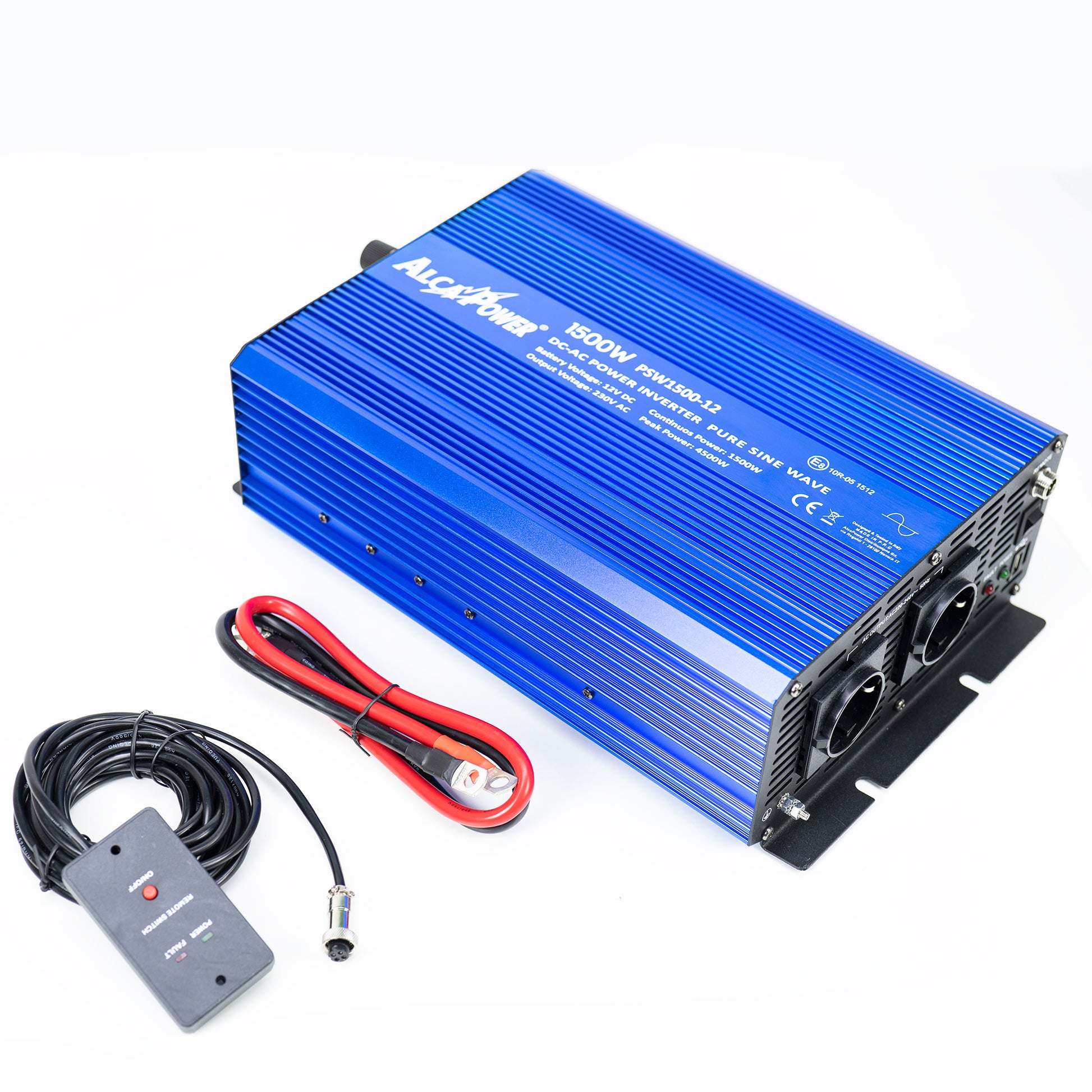 Invertor de tensiune AlcaPower by President 1500W 12V-230V Sinus Pur, port USB, intrare telecomanda