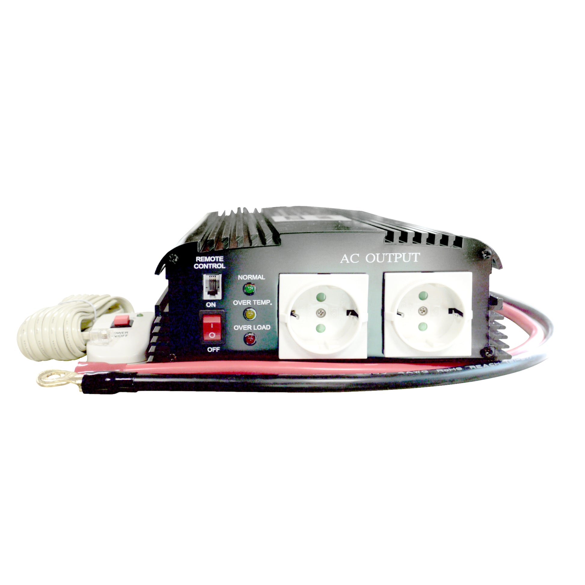 Invertor de tensiune President 1700W alimentare 12V, iesire 230V, unda sinus modificata, telecomanda inclusa
