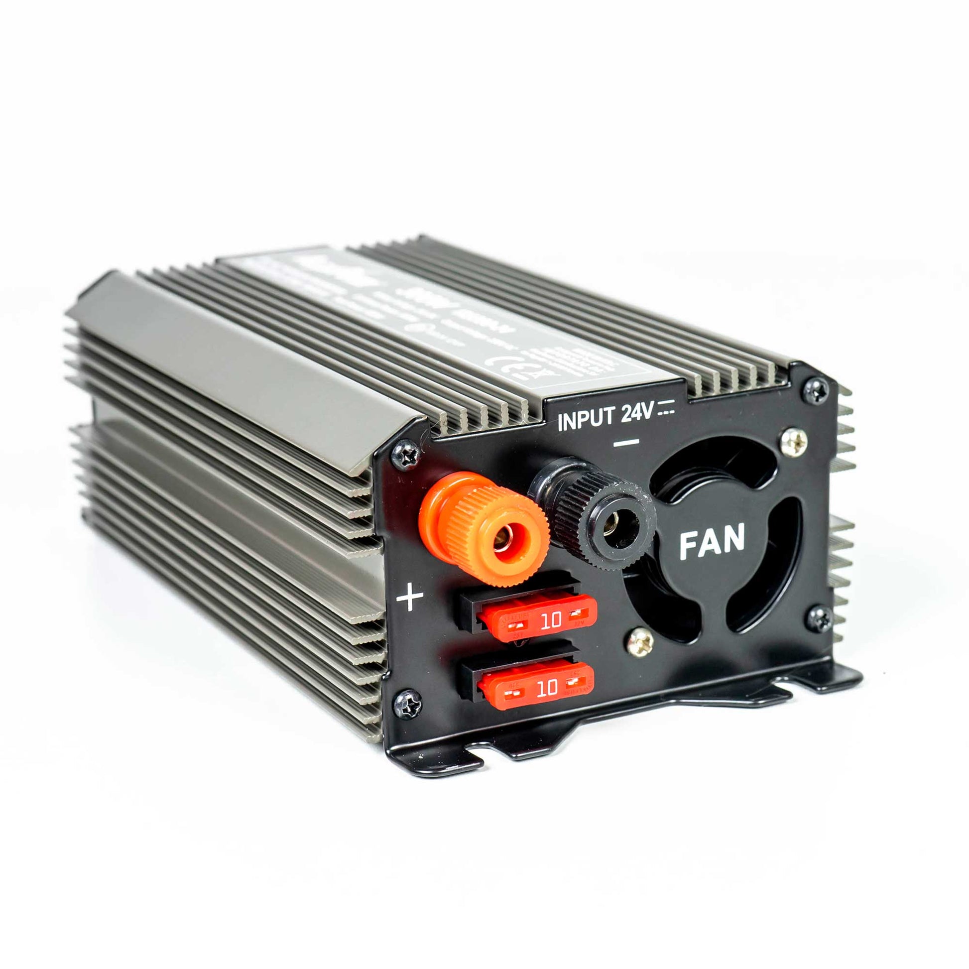 Invertor de tensiune AlcaPower by President 300W alimentare 24V, iesire 230V, unda sinus modificata, mufa USB 5V 500mAh, cu clesti alimentare si mufa de bricheta inclusa