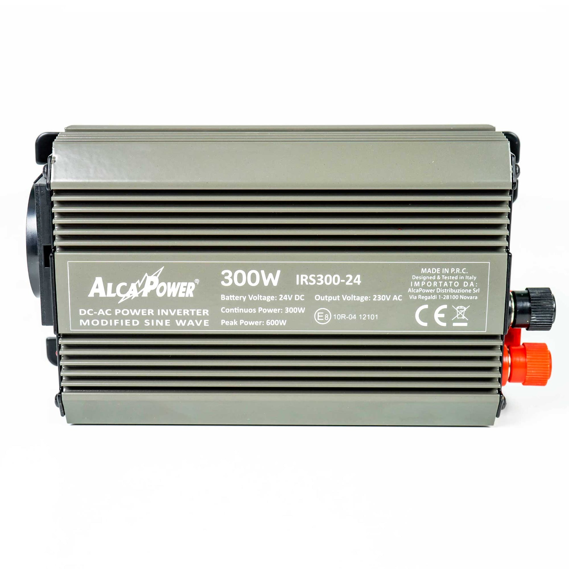 Invertor de tensiune AlcaPower by President 300W alimentare 24V, iesire 230V, unda sinus modificata, mufa USB 5V 500mAh, cu clesti alimentare si mufa de bricheta inclusa