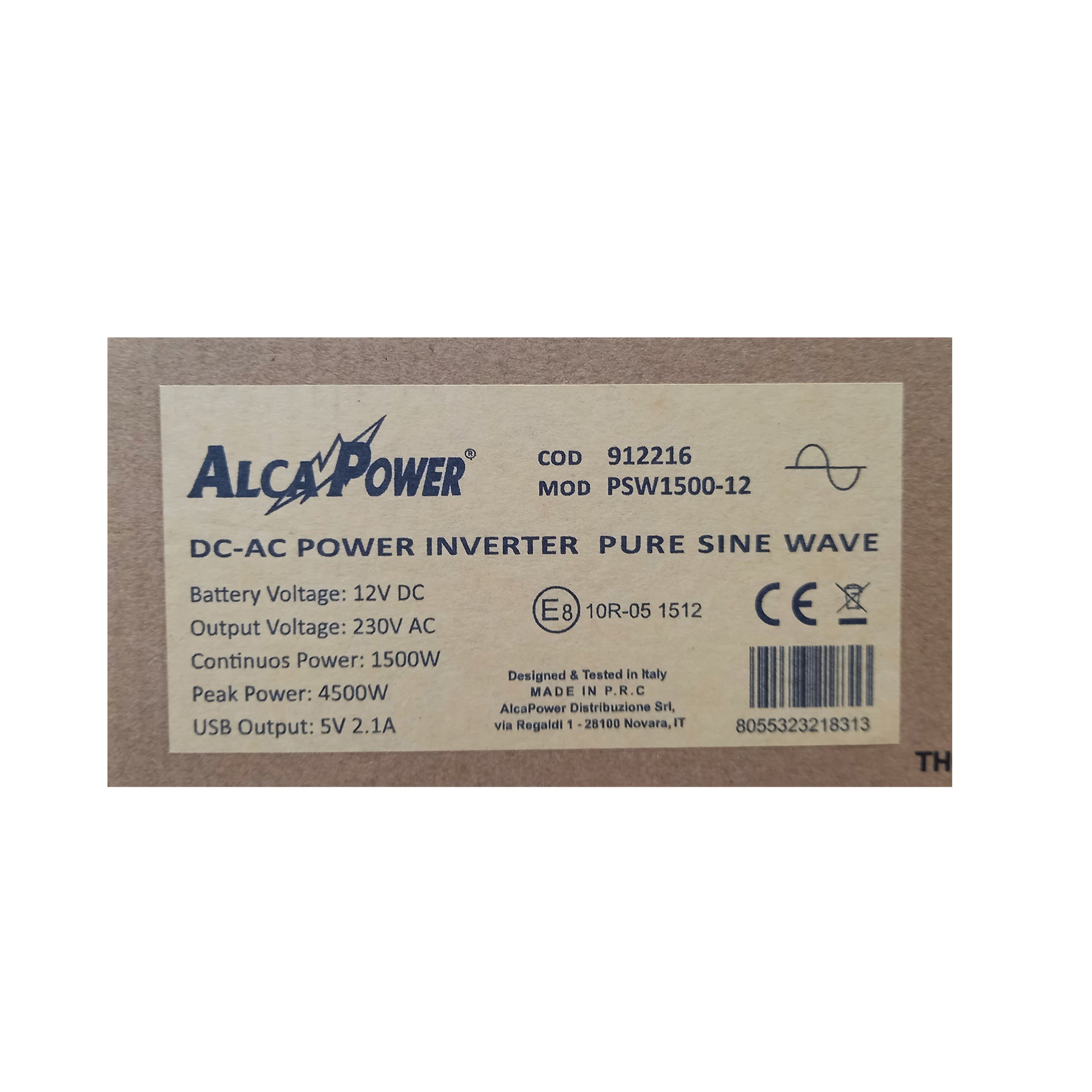 Invertor de tensiune AlcaPower by President 1500W 12V-230V Sinus Pur, port USB, intrare telecomanda