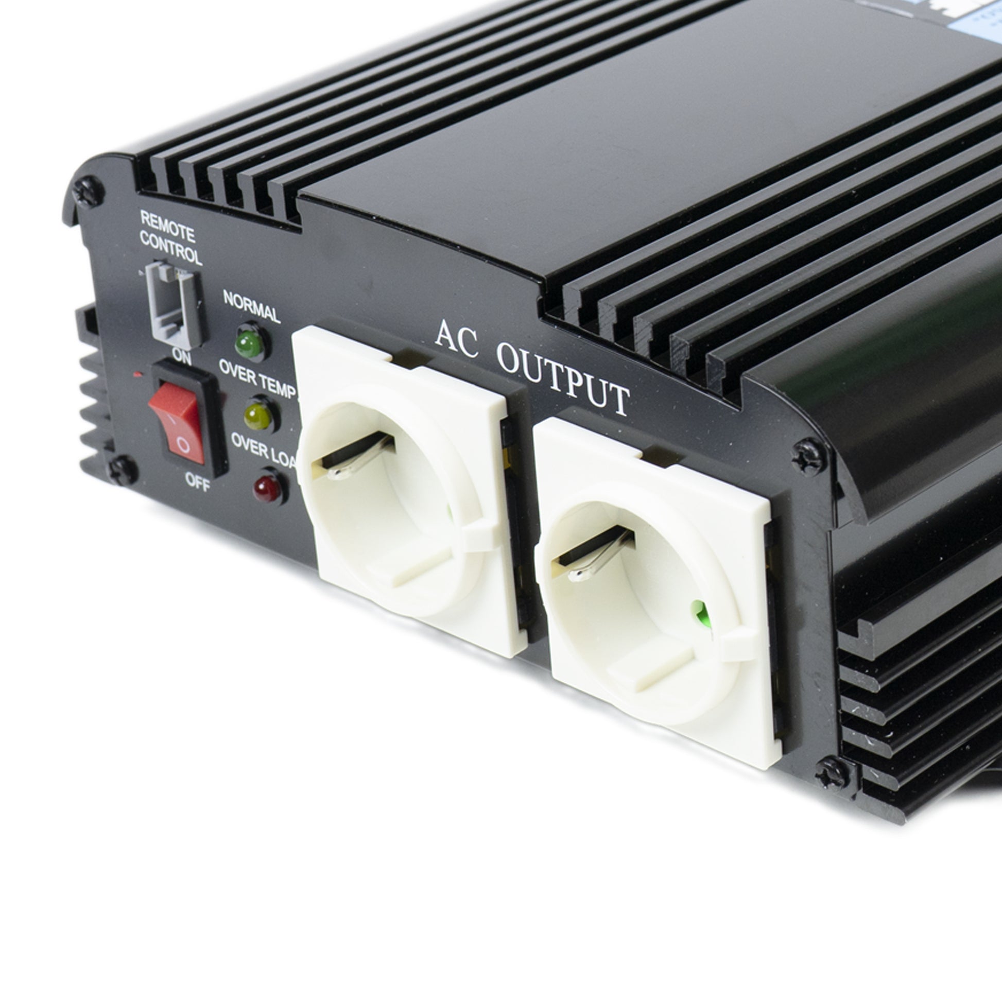 Invertor de tensiune President 1200W alimentare 12V, iesire 230V, unda sinus modificata, telecomanda inclusa