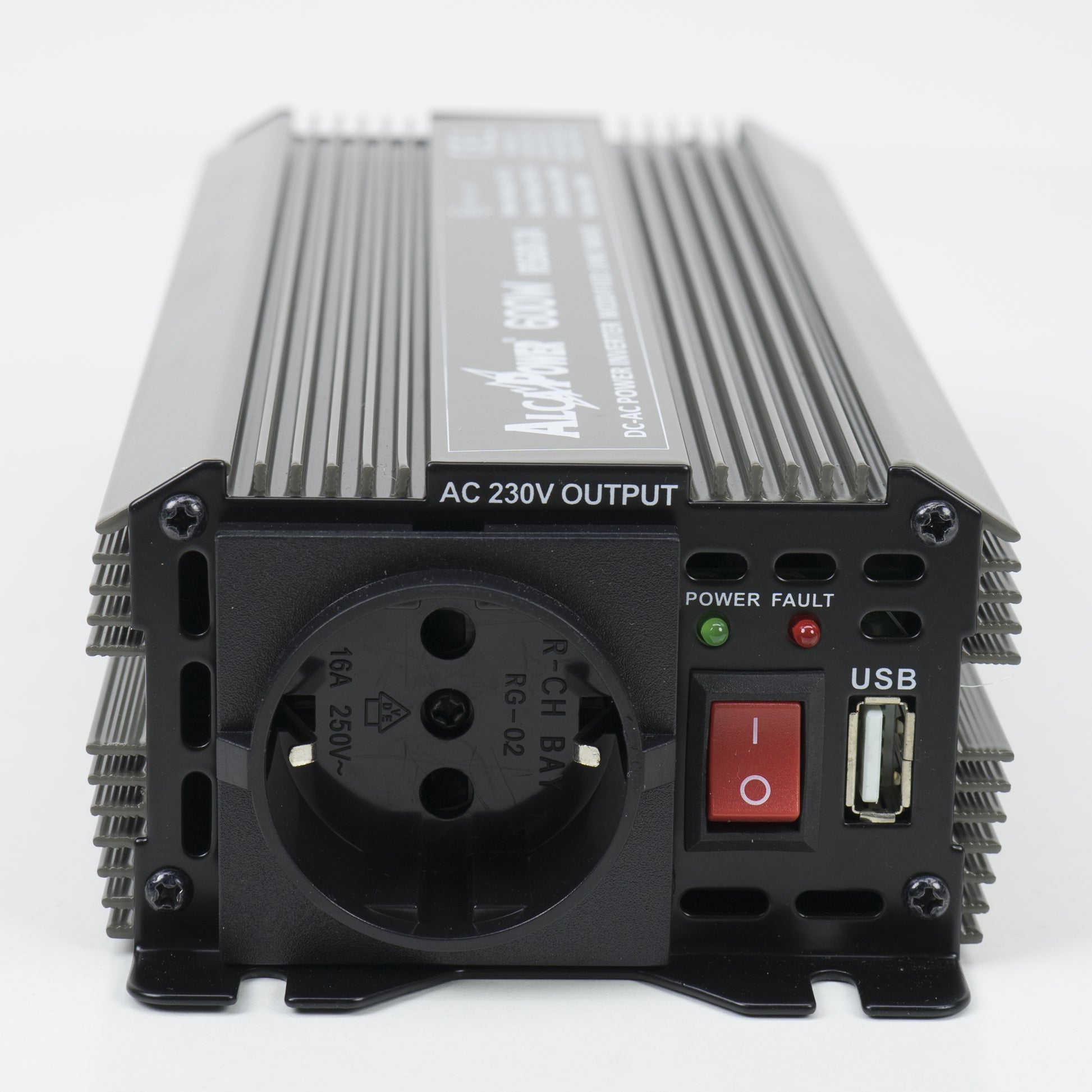 Invertor de tensiune AlcaPower by President 600W 24V-230V, sinusoida modificata, port USB