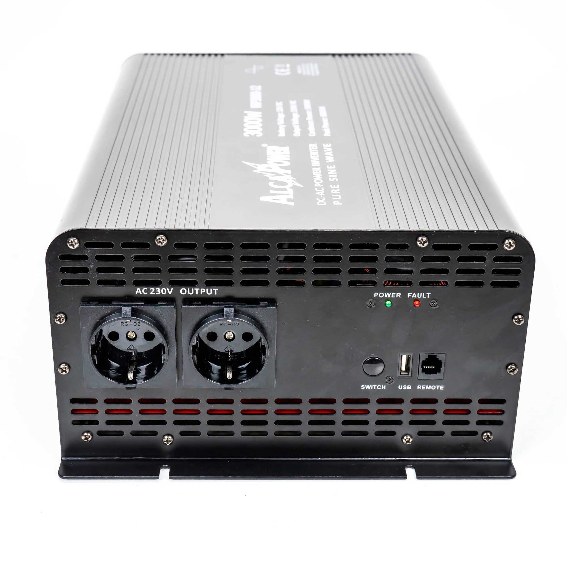 Invertor de tensiune AlcaPower by President 3000W 12V-230V Sinus Pur, port USB, intrare telecomanda