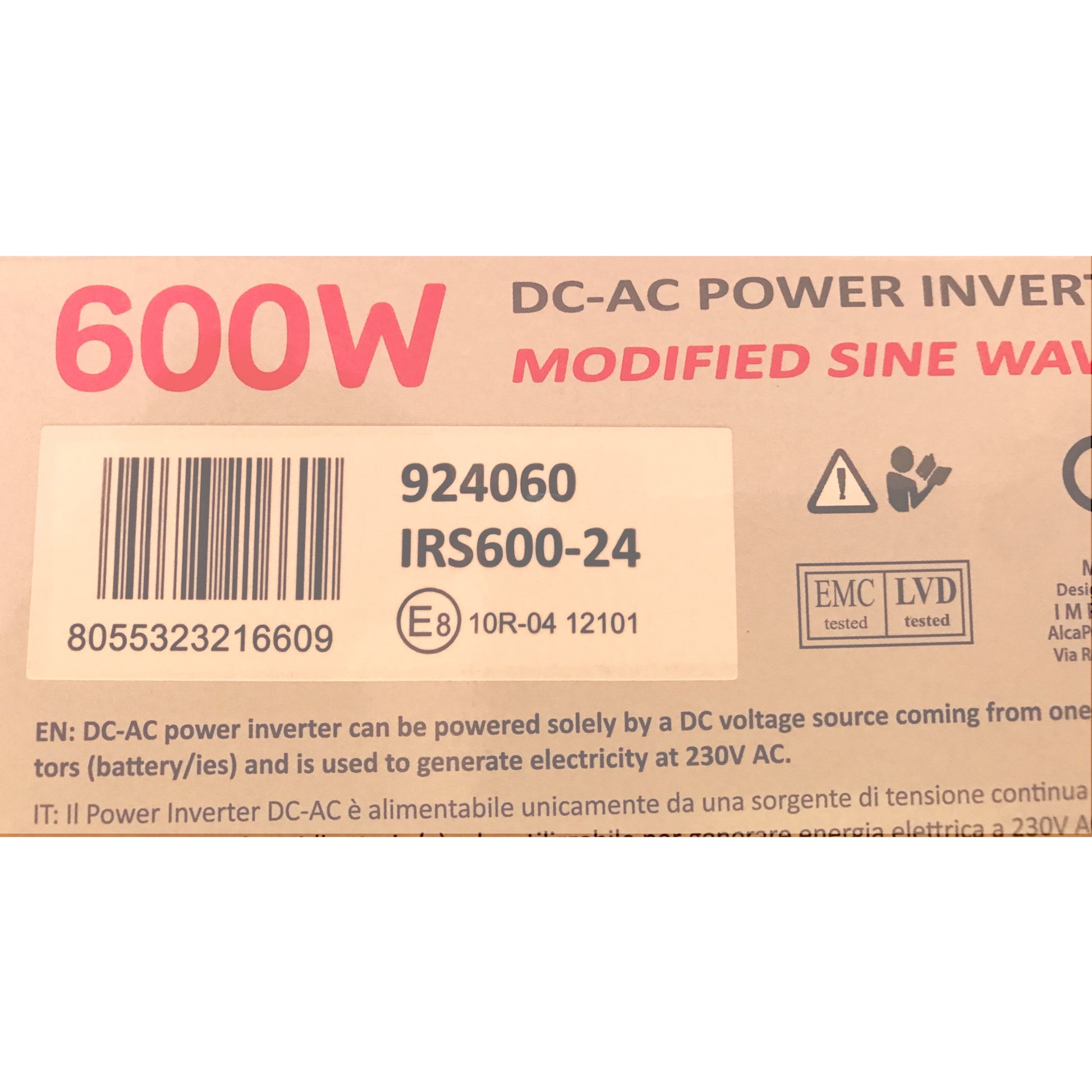 Invertor de tensiune AlcaPower by President 600W 24V-230V, sinusoida modificata, port USB