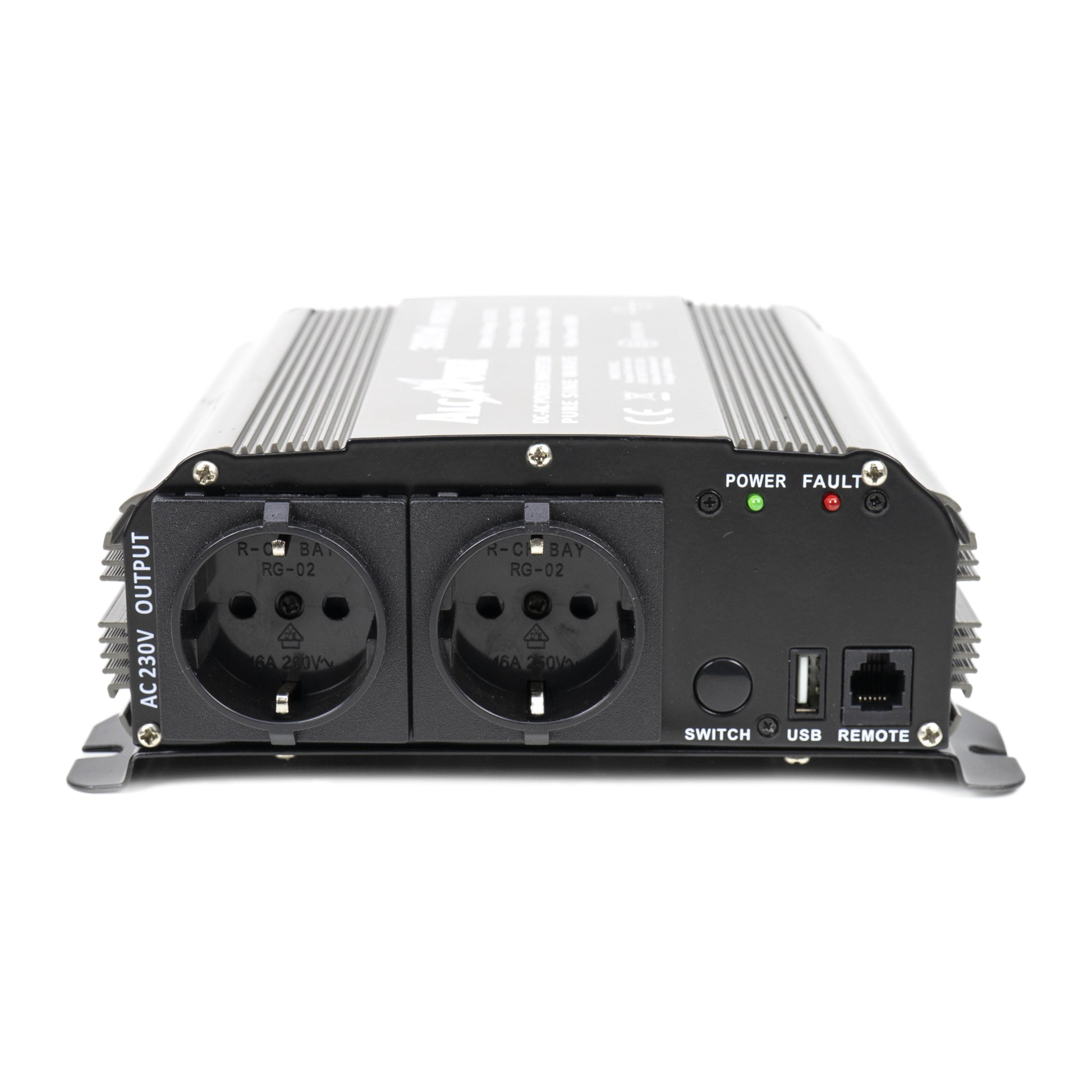 Invertor de tensiune AlcaPower by President 300W alimentare 12V, iesire 230V, unda sinus pur, mufa USB 5V 500mAh, cu clesti alimentare si mufa de bricheta inclus