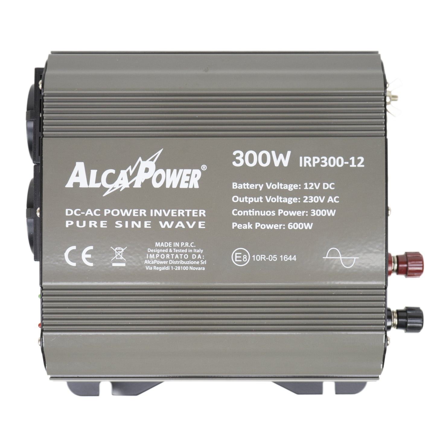 Invertor de tensiune AlcaPower by President 300W alimentare 12V, iesire 230V, unda sinus pur, mufa USB 5V 500mAh, cu clesti alimentare si mufa de bricheta inclus