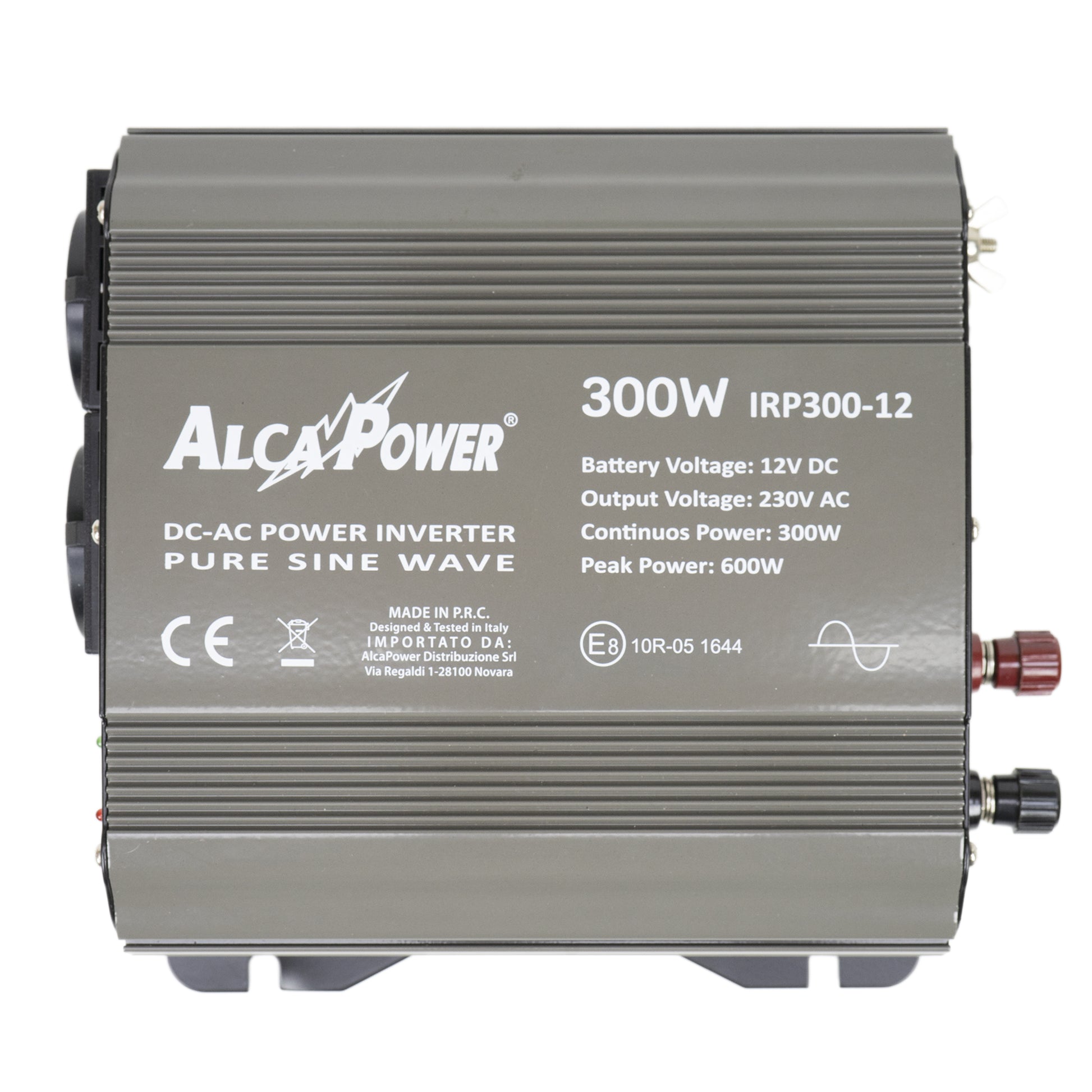 Invertor de tensiune AlcaPower by President 300W alimentare 12V, iesire 230V, unda sinus pur, mufa USB 5V 500mAh, cu clesti alimentare si mufa de bricheta inclus
