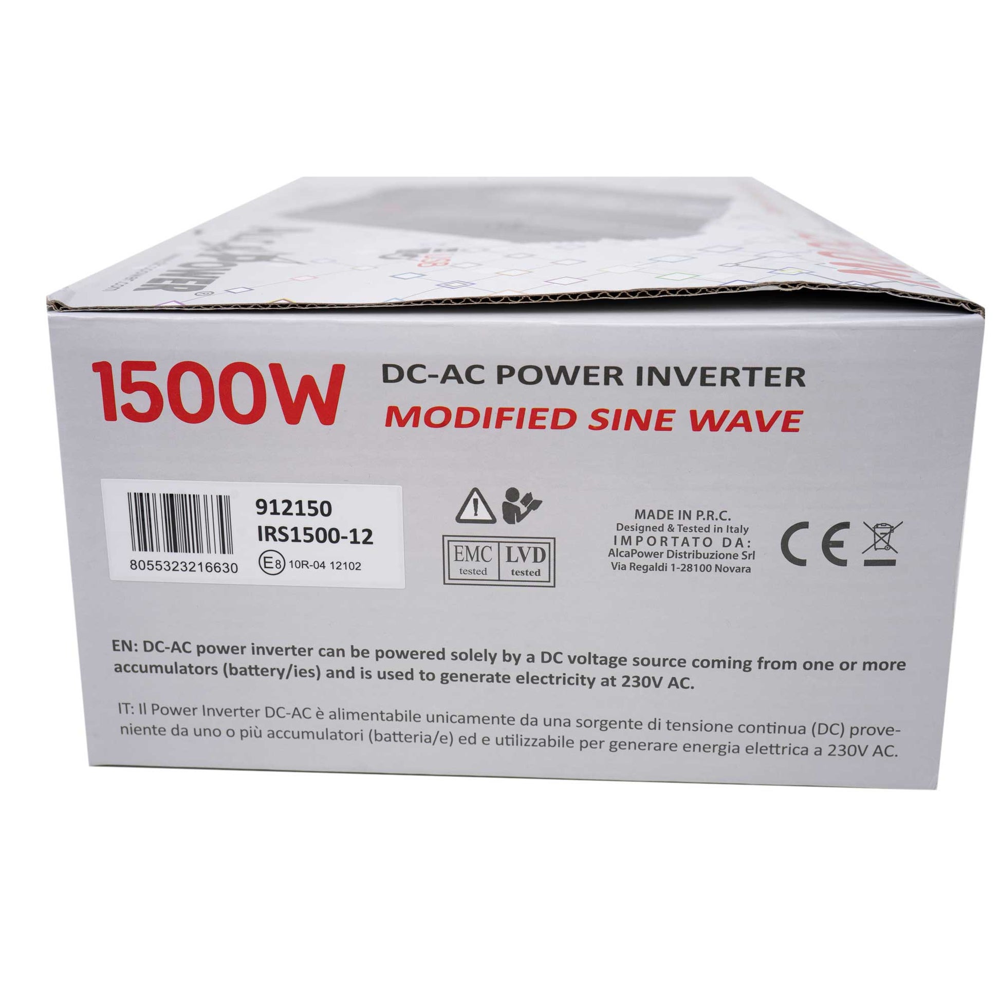 Invertor de tensiune AlcaPower by President 1500W 12V-230V, sinusoida modificata, port USB