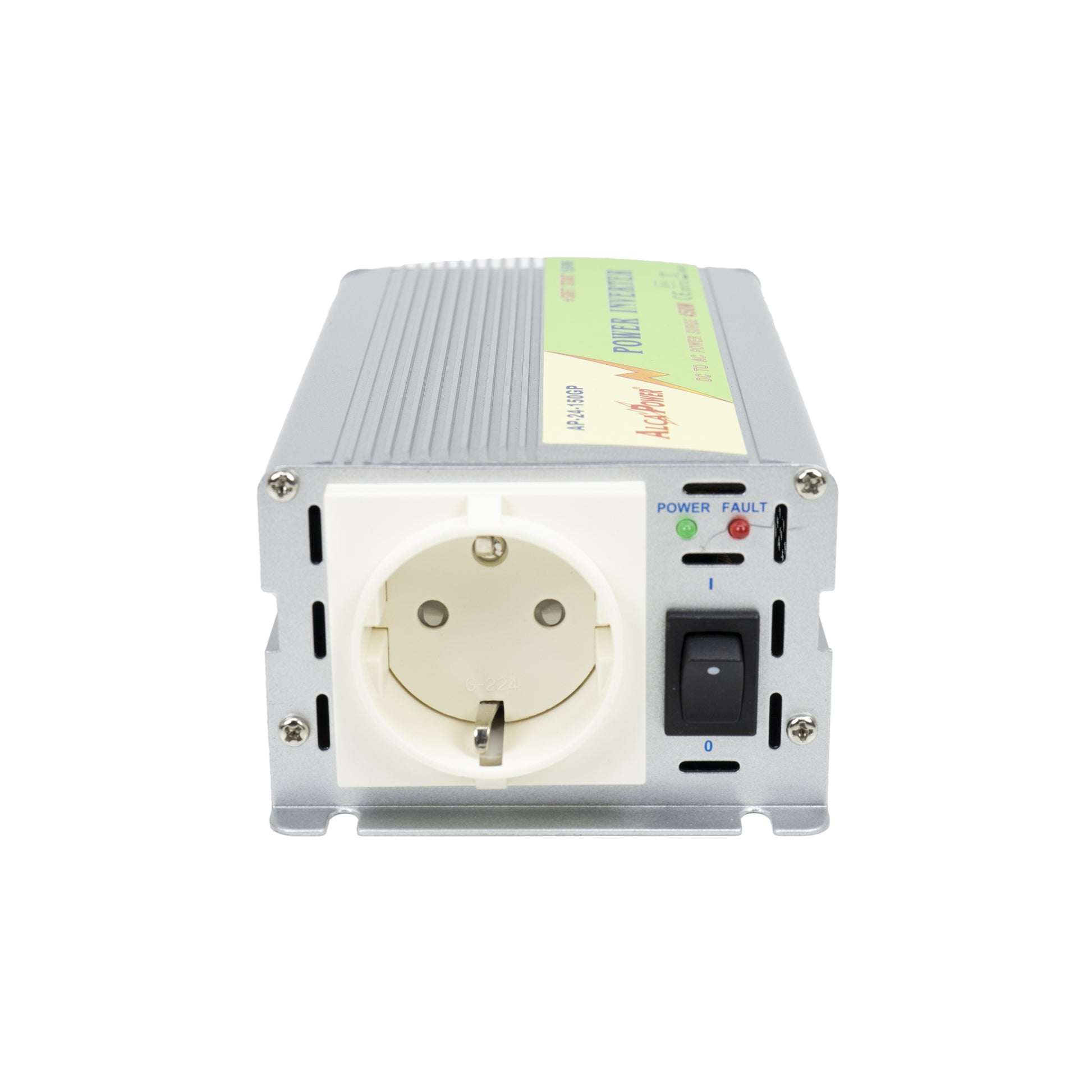 Invertor de tensiune AlcaPower by President 150W alimentare 24V, iesire 230V, Soft Start, unda sinus modificata, mufa de bricheta