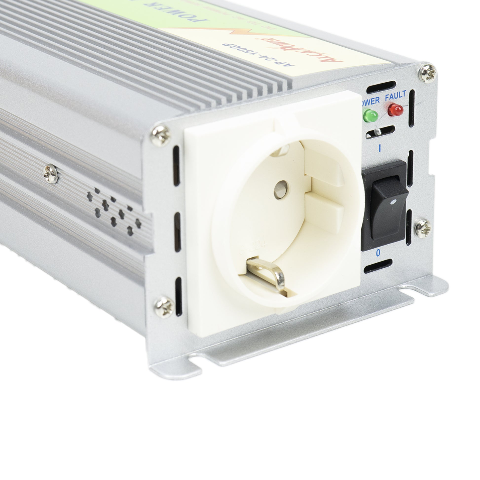 Invertor de tensiune AlcaPower by President 150W alimentare 24V, iesire 230V, Soft Start, unda sinus modificata, mufa de bricheta