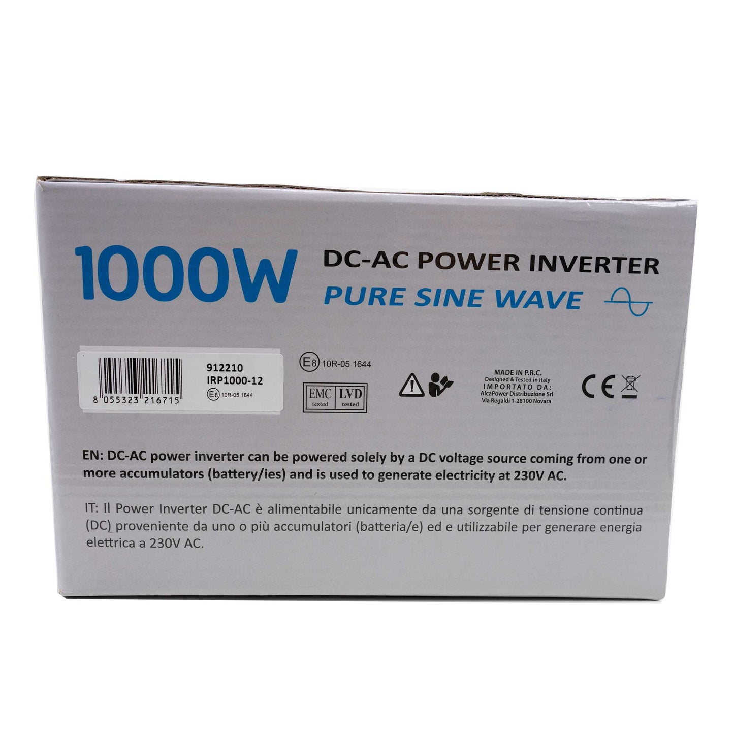 Invertor de tensiune AlcaPower by President 1000W 12V-230V, sinusoida pura, port USB