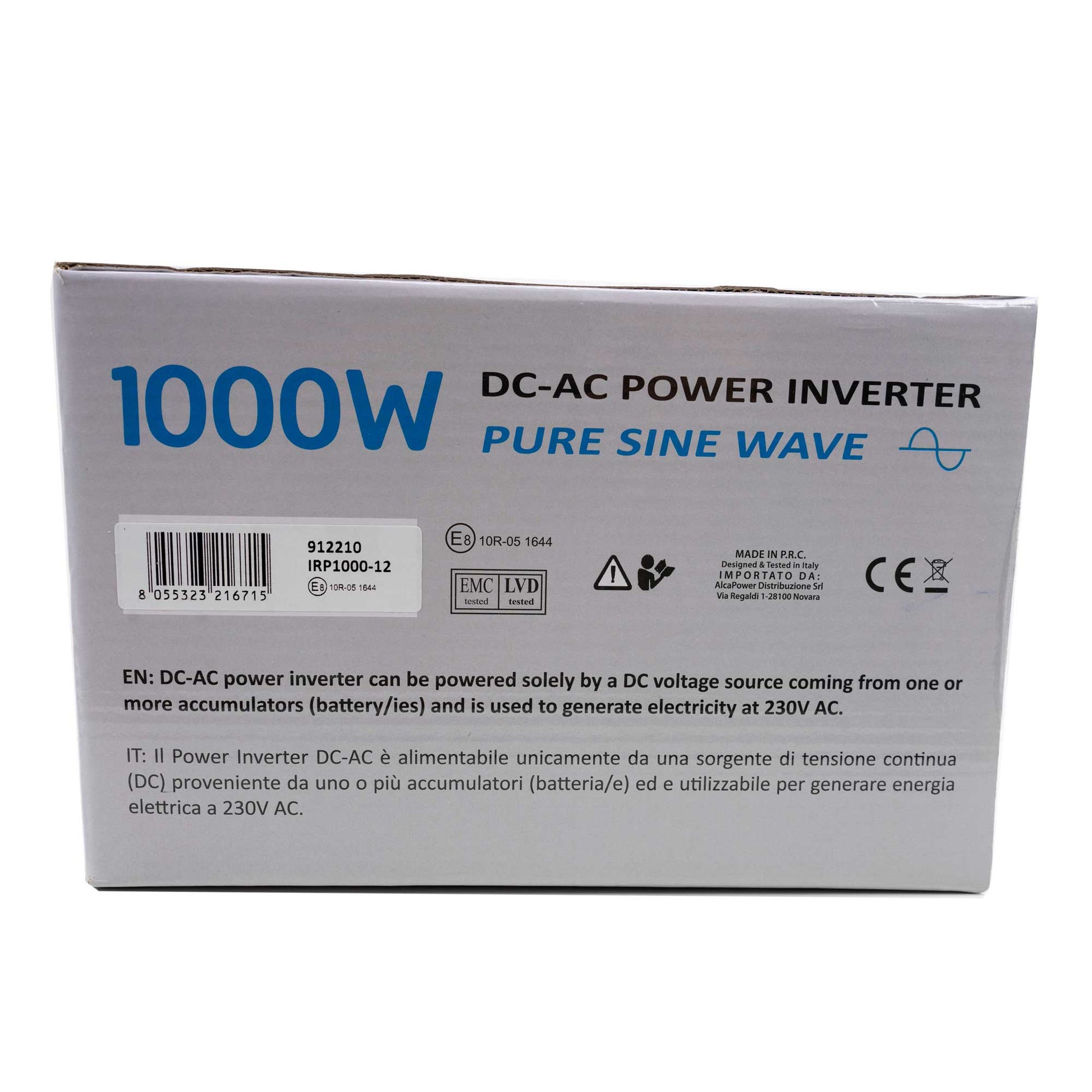Invertor de tensiune AlcaPower by President 1000W 12V-230V, sinusoida pura, port USB