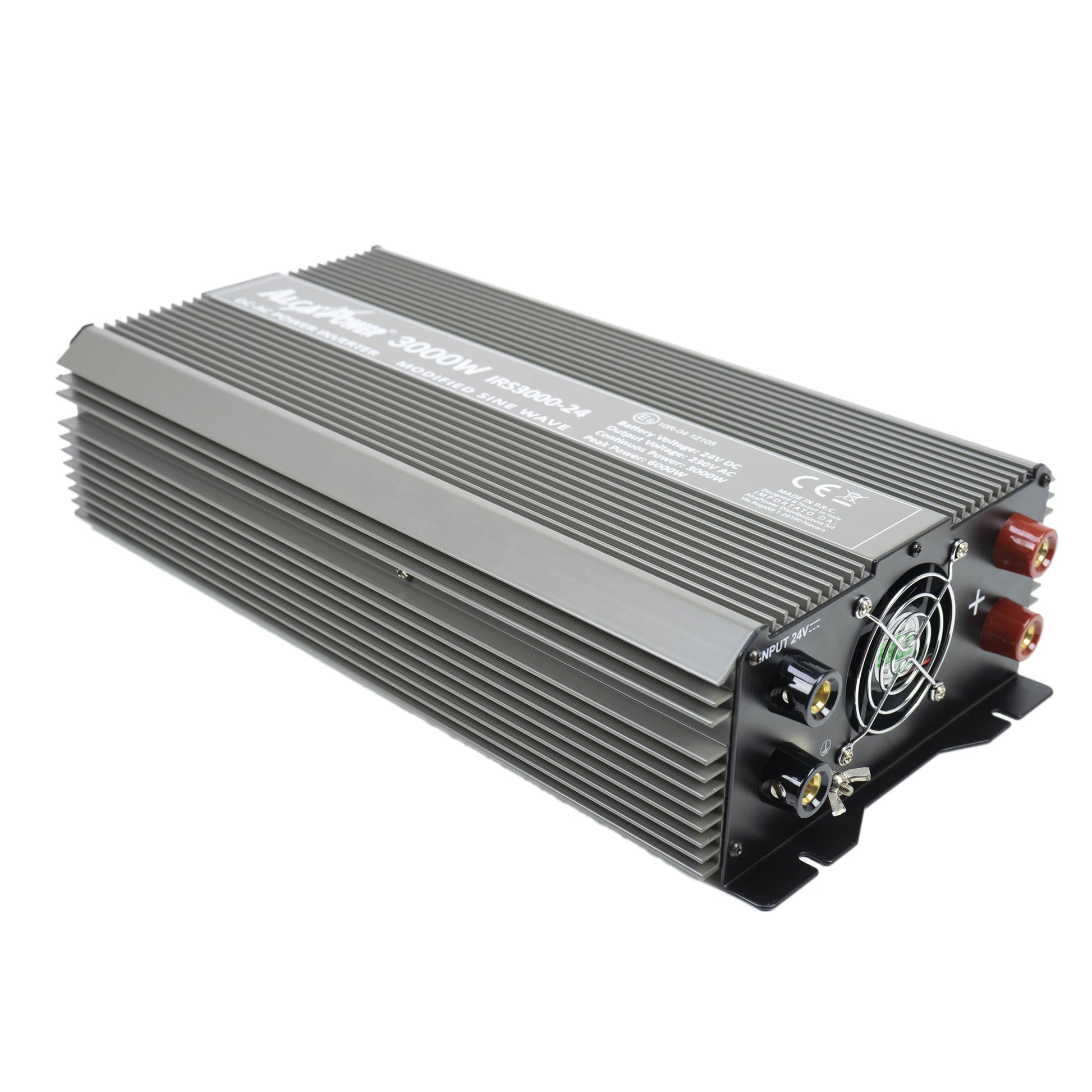 Invertor de tensiune AlcaPower by President 3000W alimentare 24V, iesire 230V, unda sinus modificat, port SB, intrare telecomanda