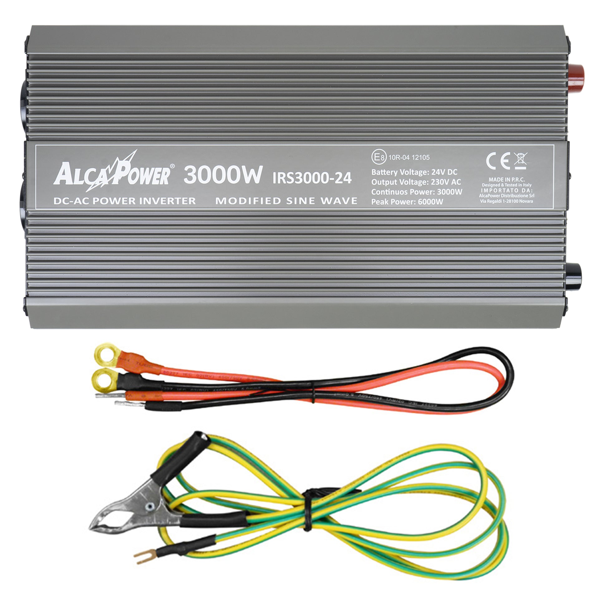 Invertor de tensiune AlcaPower by President 3000W alimentare 24V, iesire 230V, unda sinus modificat, port SB, intrare telecomanda
