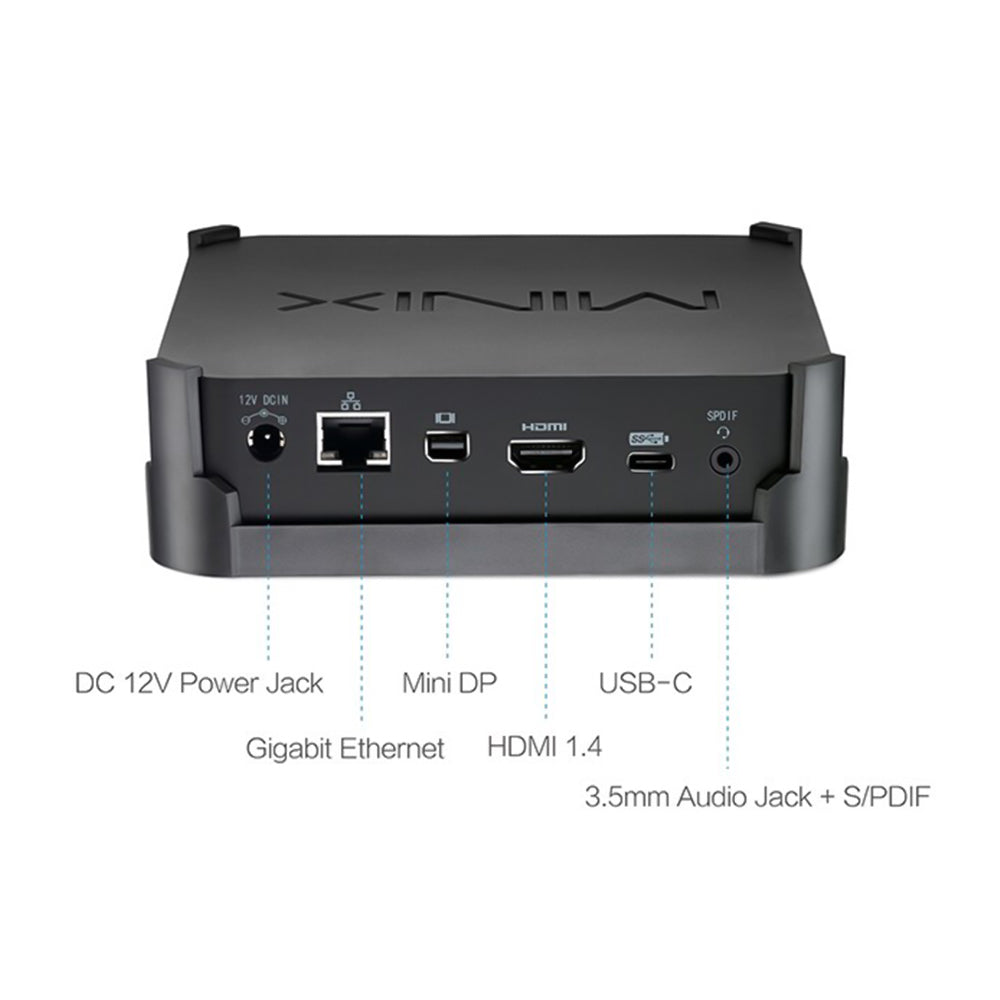 Mini PC Minix NEO J50C-4 Max, Windows 10 Pro, Intel Pentium Silver, memorie 240GB SSD, RAM 8GB DDR4, Bluetooth 4.1