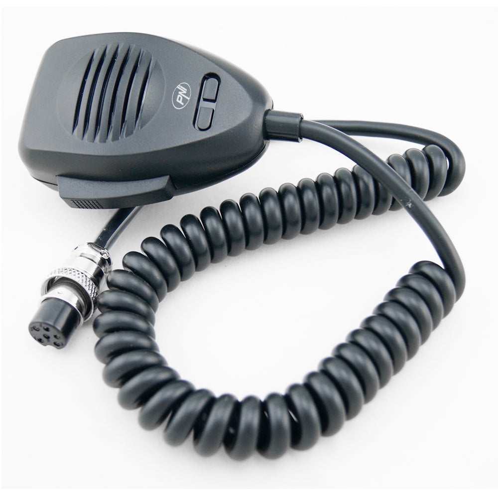 Microfon PNI CDS06 tip condenser cu 6 pini pentru statie radio CB, compatibil cu statii CB President, Midland, Albrecht