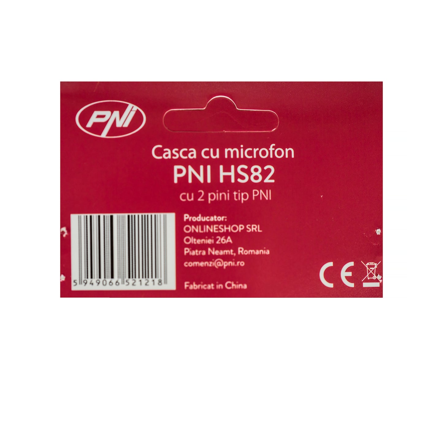 Casca cu microfon PNI HS82 cu 2 pini mufa PNI-K